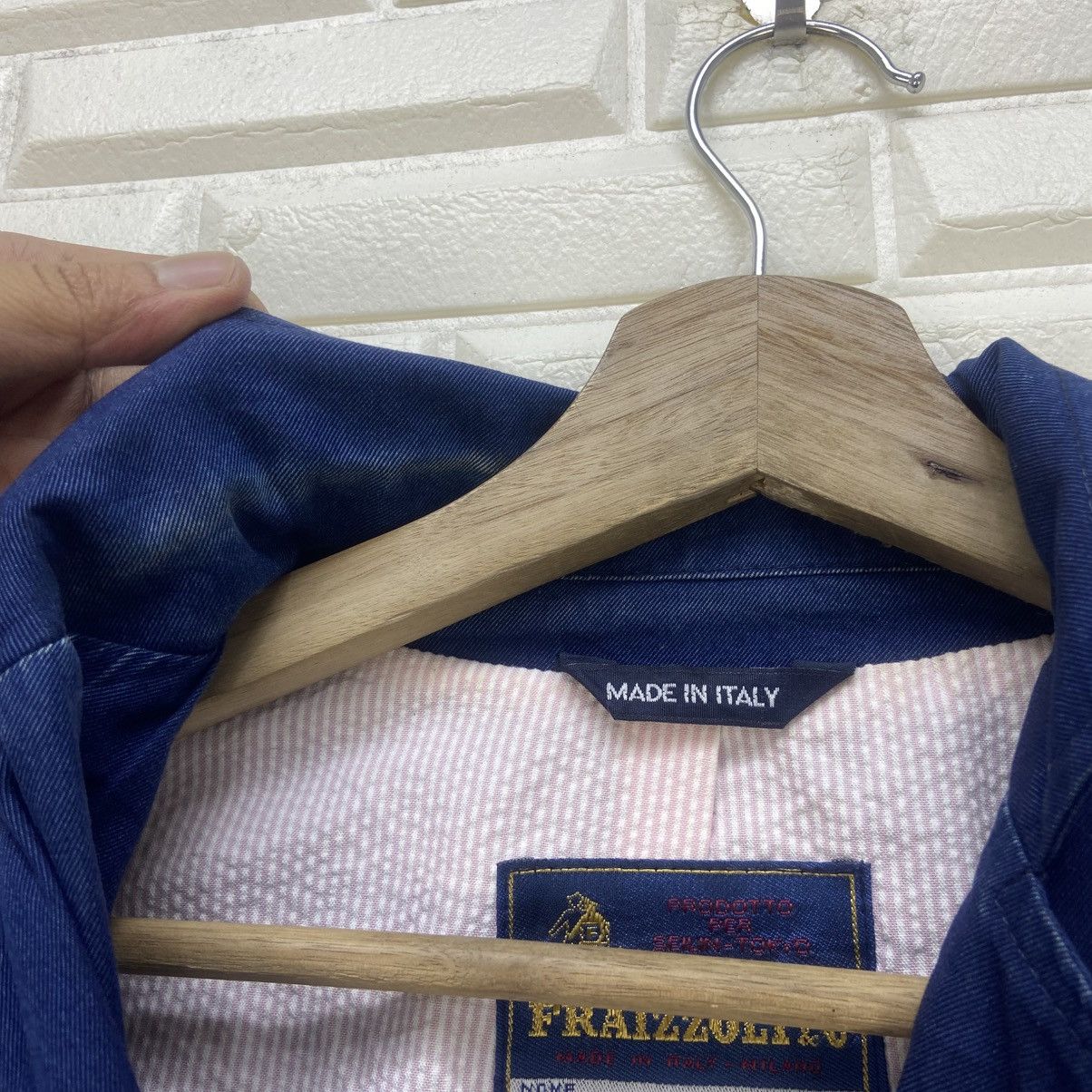Blue Blue Japan Blue Blue Japan X Fraizzoli Milano Indigo Jacket Blazer Size US S / EU 44-46 / 1 - 14 Thumbnail
