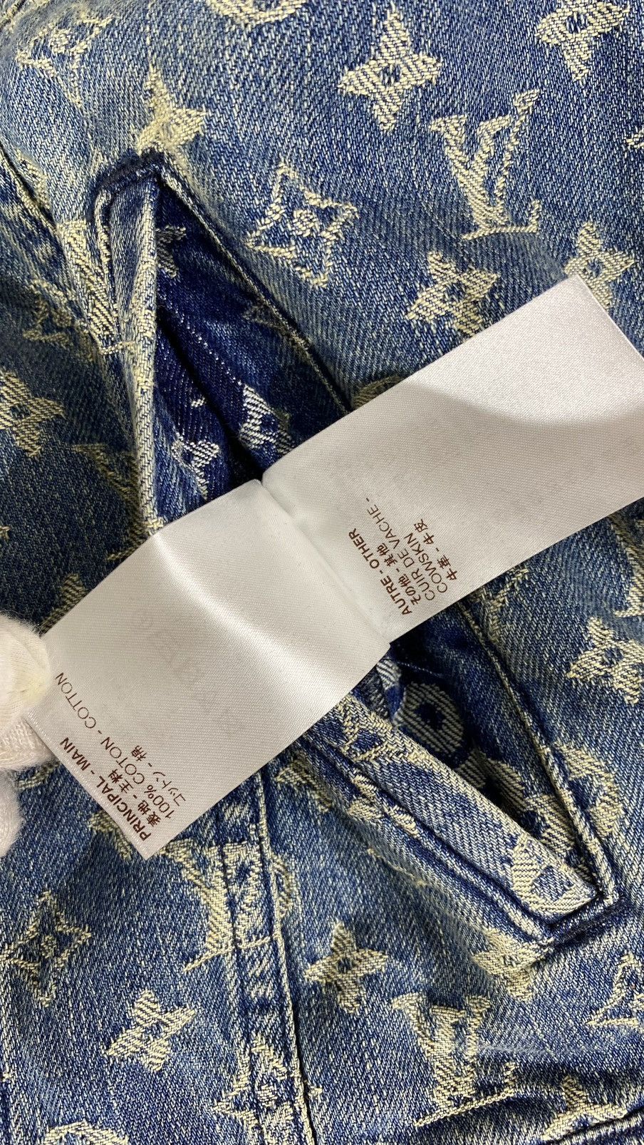 Louis Vuitton × Supreme Louis Vuitton X Supreme 54 Denim Jacket Blue Monogram Size US L / EU 52-54 / 3 - 14 Thumbnail
