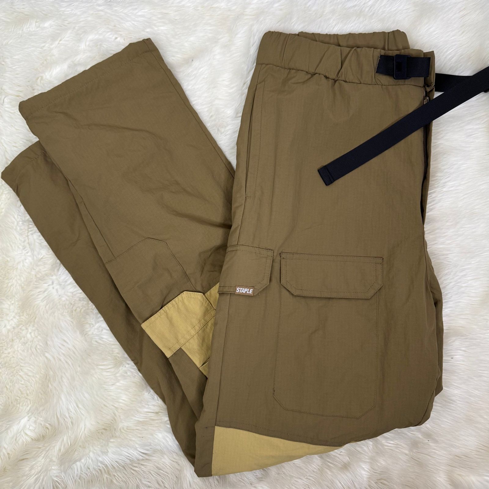 Staple Staple Men's Tech Cargo Pants Khaki Size XL NWT Size US 41 - 2 Thumbnail