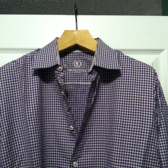 BUGATCHI BUGATCHI MENS PRE-OWNED COTTON CASUAL SHIRT SIZE: 17.5/34-35 Size US XL / EU 56 / 4 - 2 Thumbnail