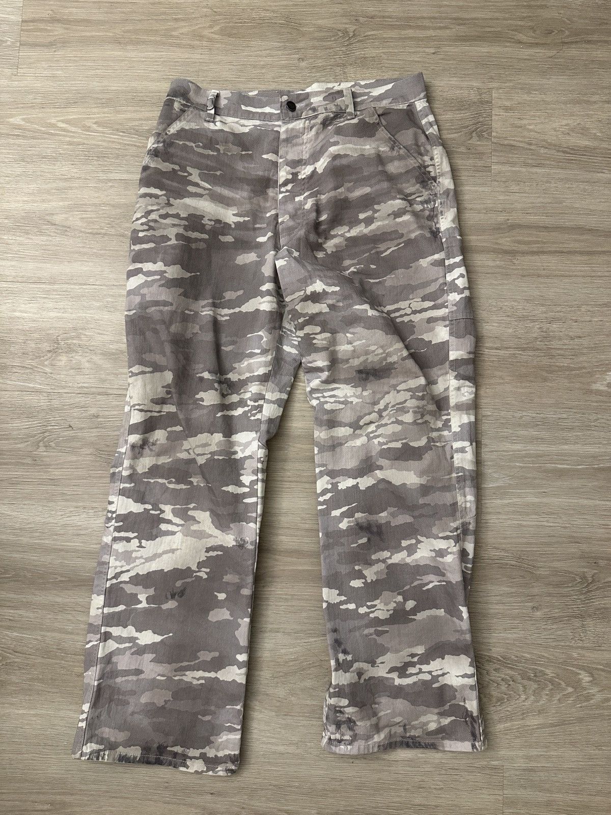 image of Alexander Digenova Dirty White Camo Pants, Men's (Size 32)