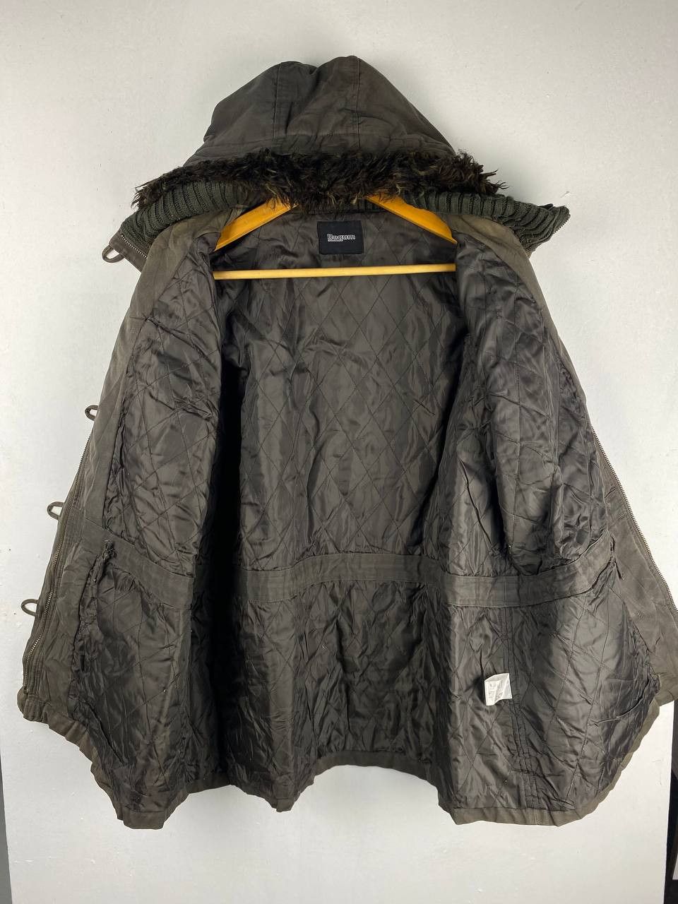 Japanese Brand begum multipocket jacket quilted lining fur hoody Size US XL / EU 56 / 4 - 5 Thumbnail
