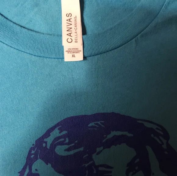 Sports Specialties × Vintage 'GO BRONCOS!' NwOT on Canvas Bella Blue XL T Shirt 👕 Size US XL / EU 56 / 4 - 4 Thumbnail