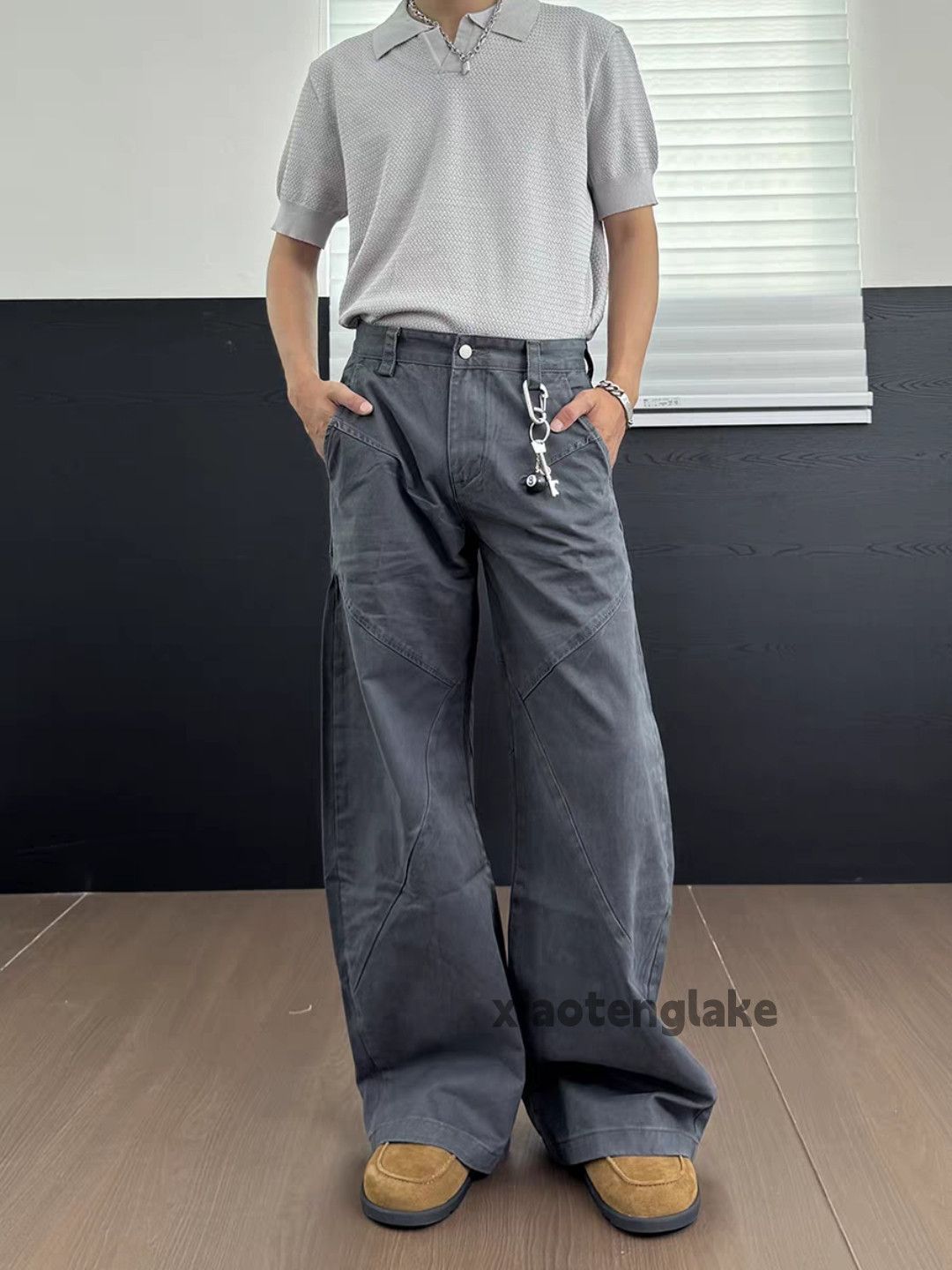 Jean xtl utility loose baggy skate hiphop yuppie work pants Size US 34 / EU 50 - 6 Thumbnail