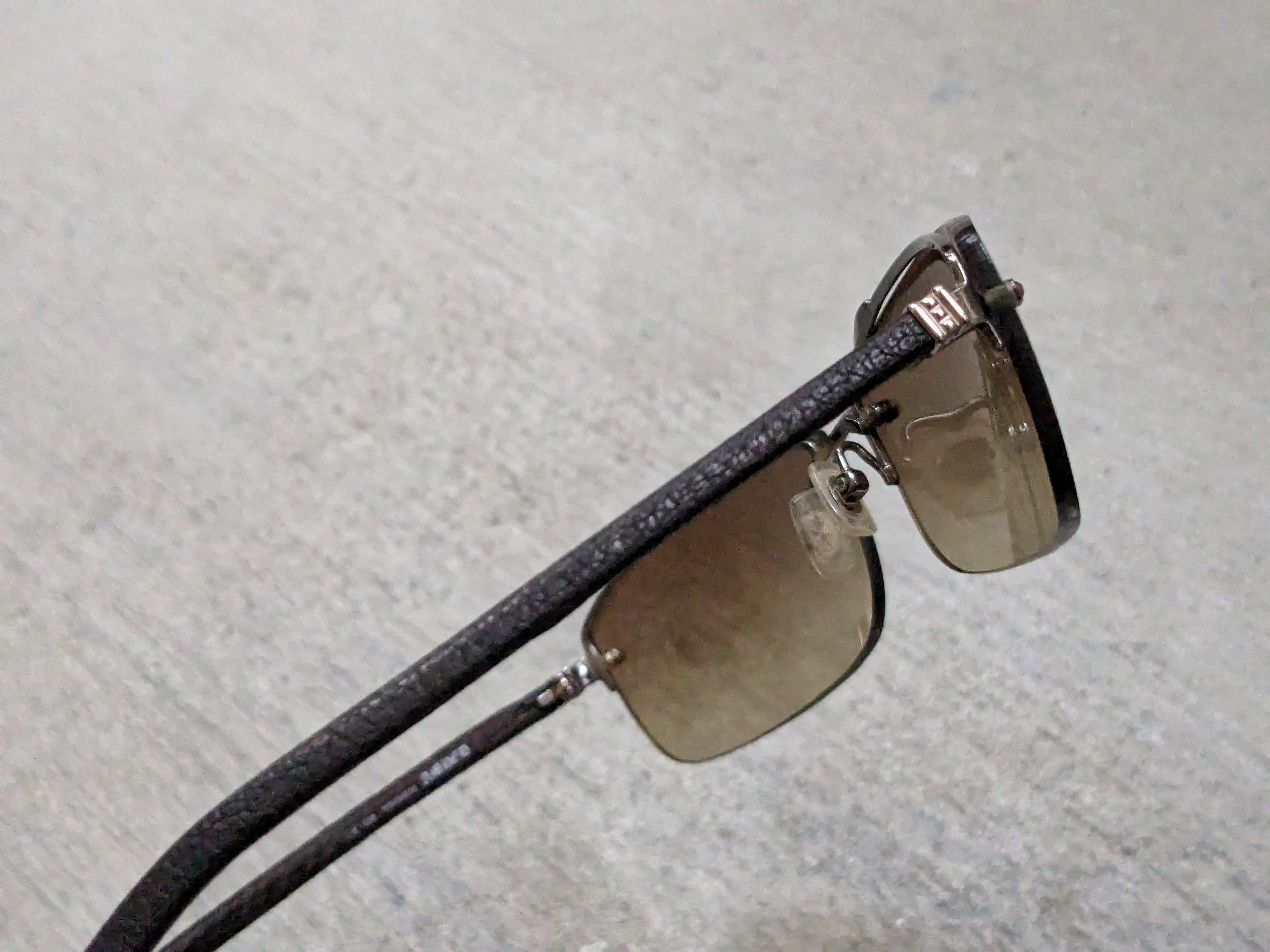 Chrome Hearts Chrome Hearts Amped Sunglasses Gray Black Silver Cross Size ONE SIZE - 9 Thumbnail