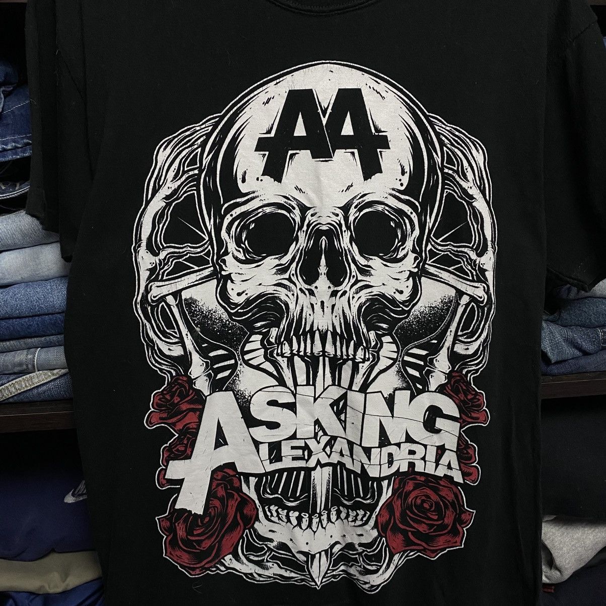 Band Tees Vintage Asking Alexandria Big Graphic 2000’s rock band tee Size US S / EU 44-46 / 1 - 2 Thumbnail