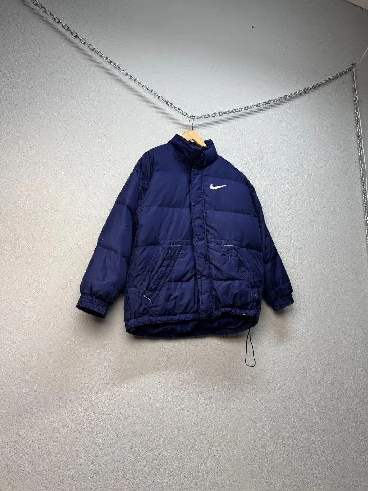 Nike × Vintage Vintage 90s Nike Down Feather Puffer Jacket Size US M / EU 48-50 / 2 - 3 Thumbnail