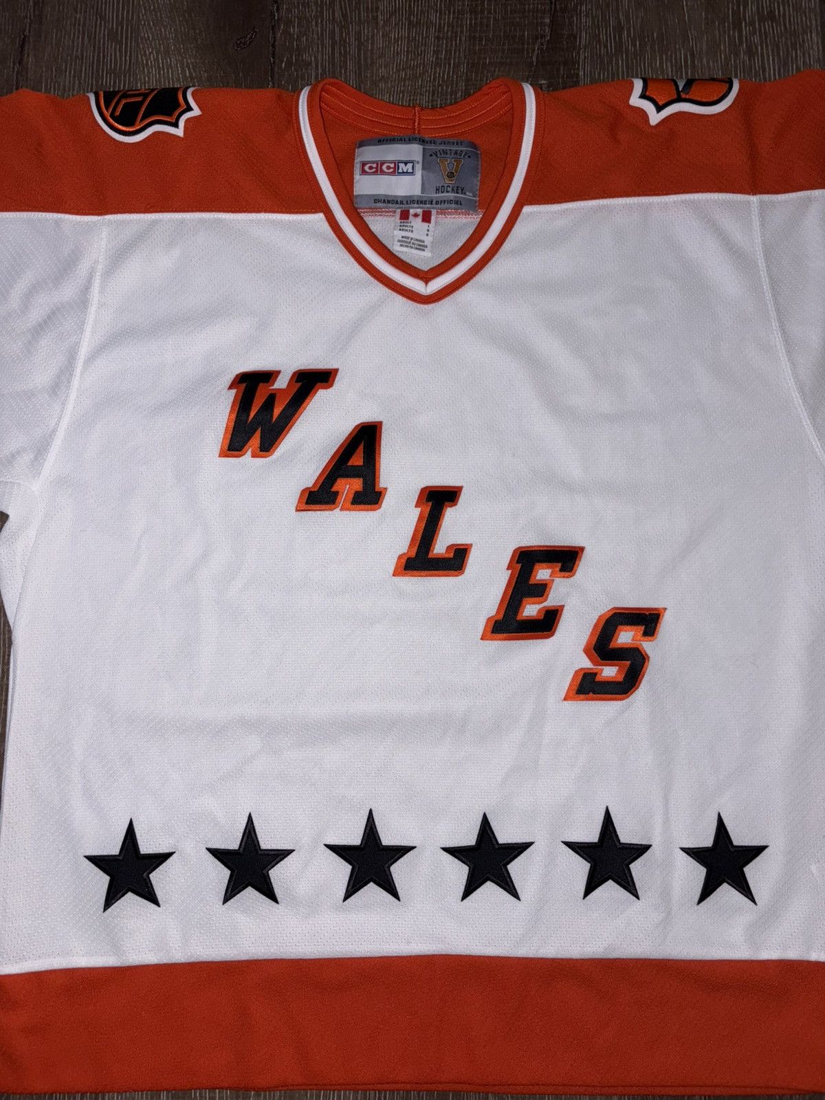 NHL Whales Vintage Hockey Jersey Size US L / EU 52-54 / 3 - 1 Thumbnail