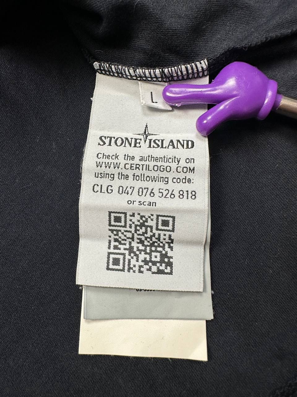 Stone Island Vintage Stone Island Black Longsleeve, Size L – Classic 90s Size US L / EU 52-54 / 3 - 5 Thumbnail