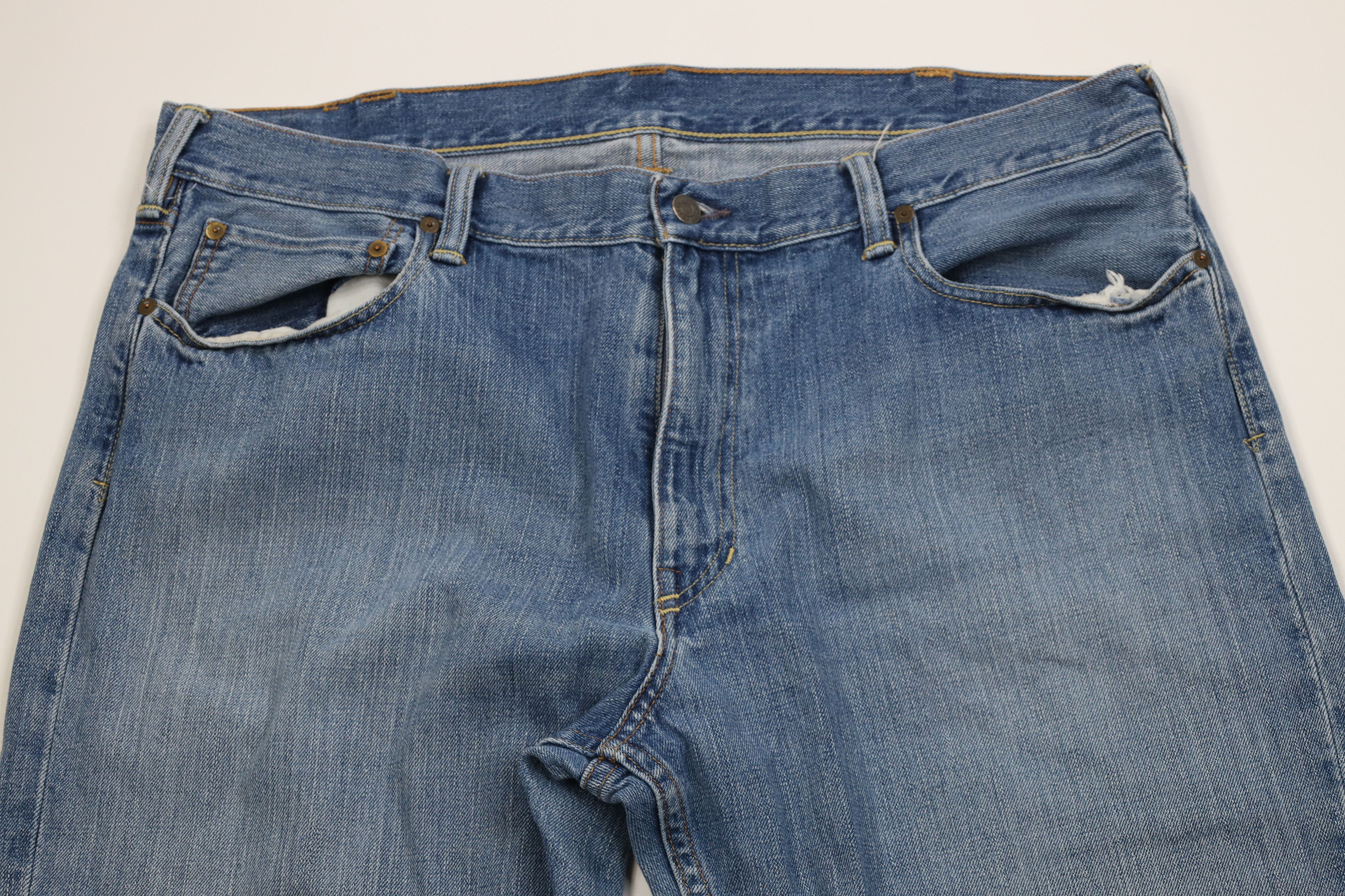 Ralph Lauren Vintage 90s Y2K Ralph Lauren Classic Wide Leg Denim Jeans Size US 40 / EU 56 - 2 Thumbnail