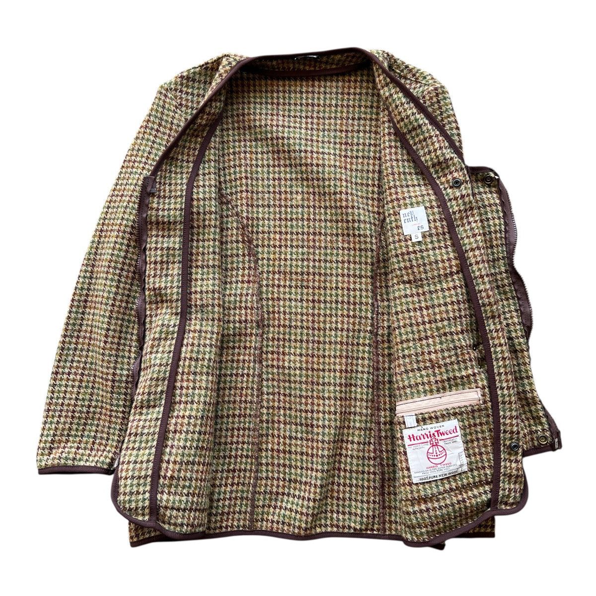 Nepenthes 🔥 Nepenthes X Harris Tweed Colar Less wool Hunting Jacket Size US S / EU 44-46 / 1 - 10 Thumbnail