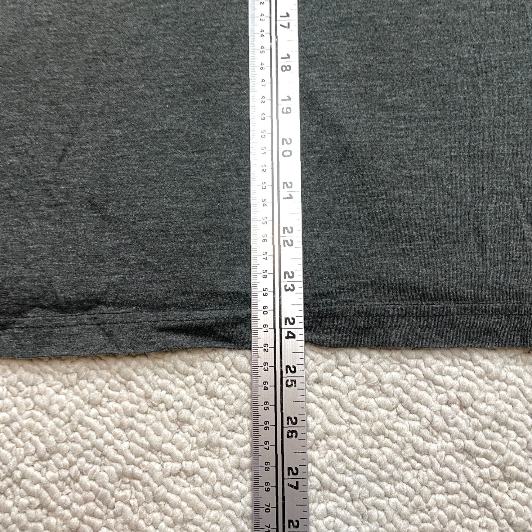 Haggar Haggar Shirt Womens 2XL Dark Gray Solid Short Sleeve Crew Adult Top Tee Relaxed Size XXL / US 16-18 / IT 52-54 - 3 Thumbnail