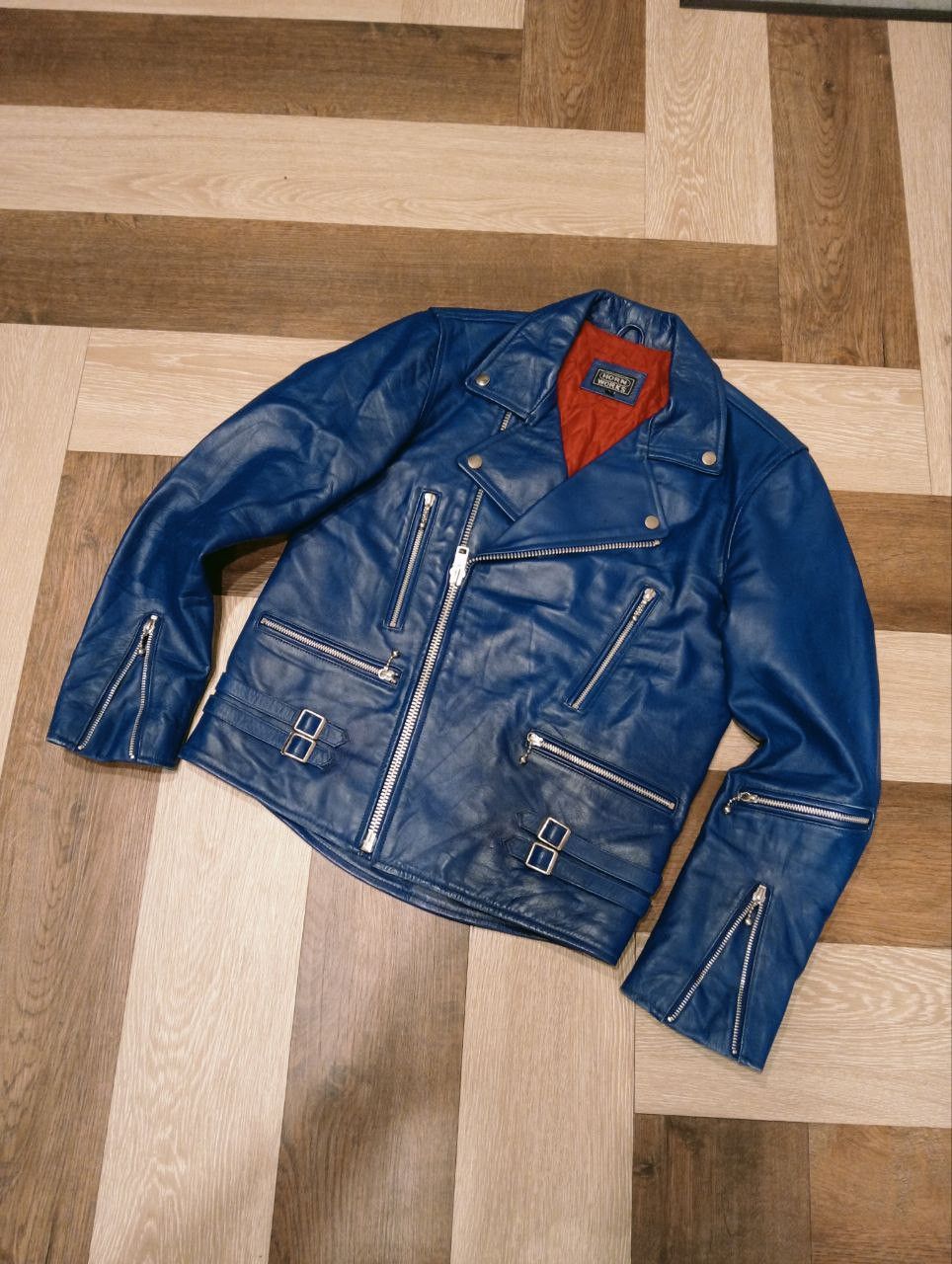 Japanese Brand JAPANESE HORN WORKS RIDER LEATHER JACKET Size US L / EU 52-54 / 3 - 2 Thumbnail