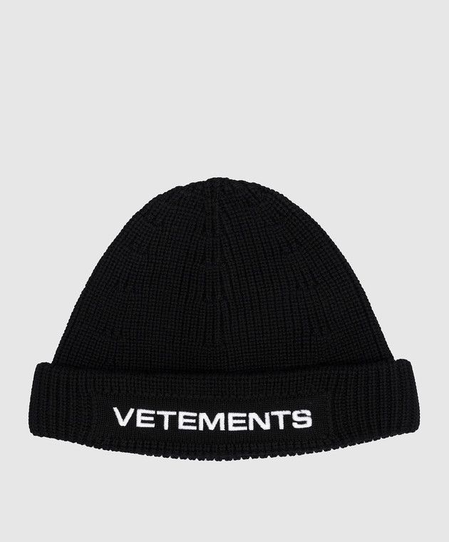 Vetements o1y1224 Size: OS / Logo (Cap & Hat) in Black Size ONE SIZE - 1 Thumbnail