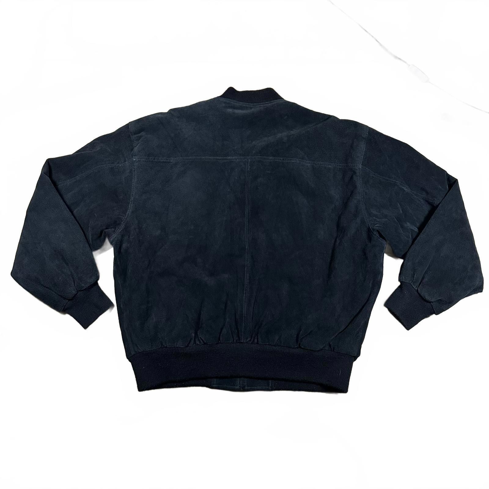 Other Rage by Mirage Men's Bomber Jacket Large Black Leather Suede Size US L / EU 52-54 / 3 - 2 Thumbnail