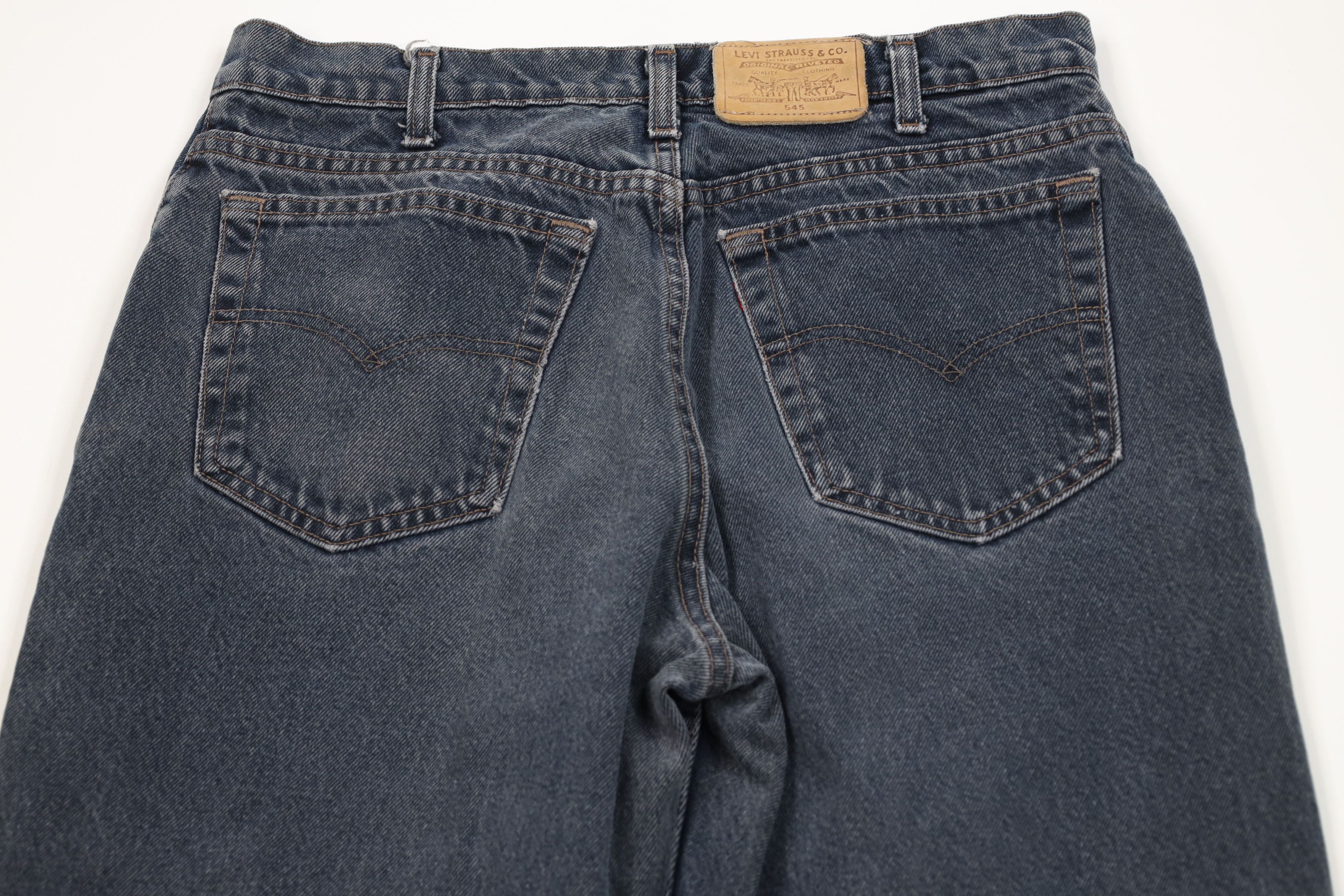 Levi's Vintage 80s 90s Levis 545 Loose Denim Jeans Dark Blue USA Size US 33 - 13 Thumbnail
