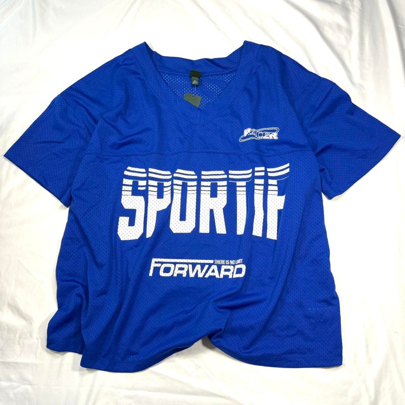& Other Stories Blue Graphic mesh jersey T-shirt from Wild Fable™ Size XXL / US 16-18 / IT 52-54 - 1 Thumbnail