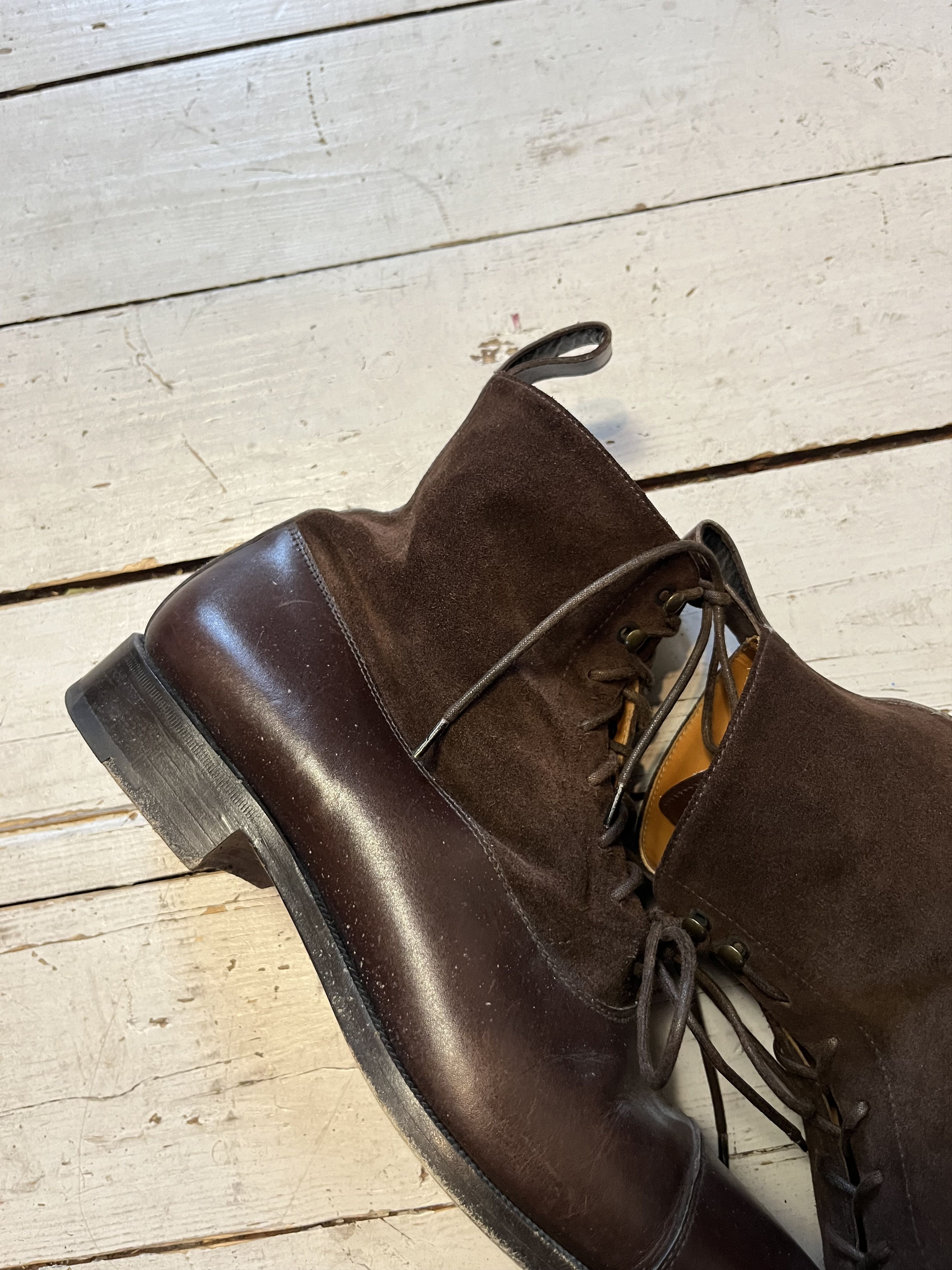 Genuine Leather × Scarosso Scarosso Brown Leather Boots Made in Italy Size US 10 / EU 43 - 4 Thumbnail