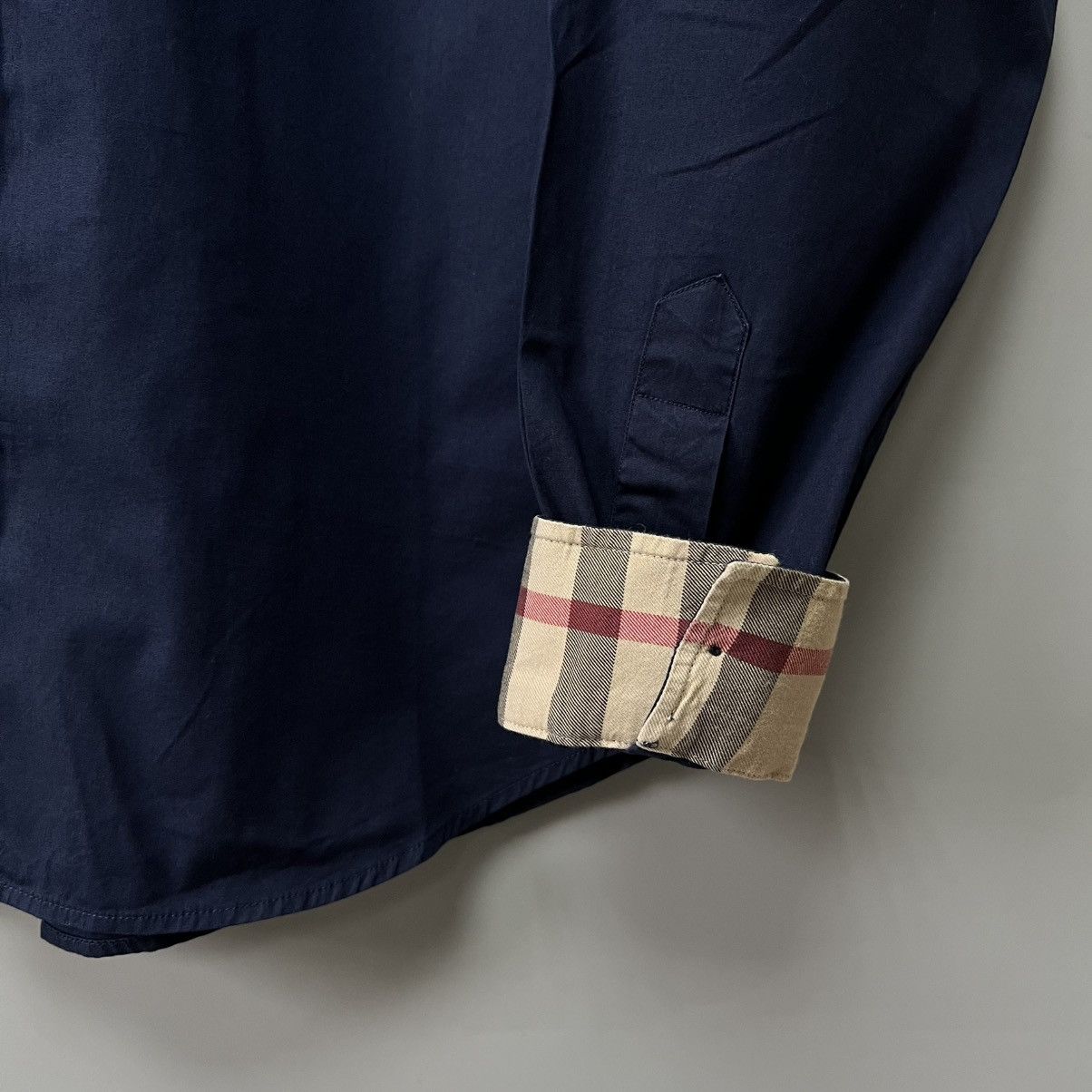 Burberry Burberry Brit shirt navy men’s button up size xl Size US XL / EU 56 / 4 - 4 Thumbnail