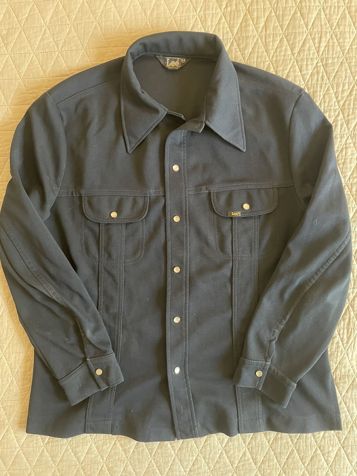 Lee × Vintage Pearl Snap Shirt Jacket Size US XL / EU 56 / 4 - 1 Thumbnail