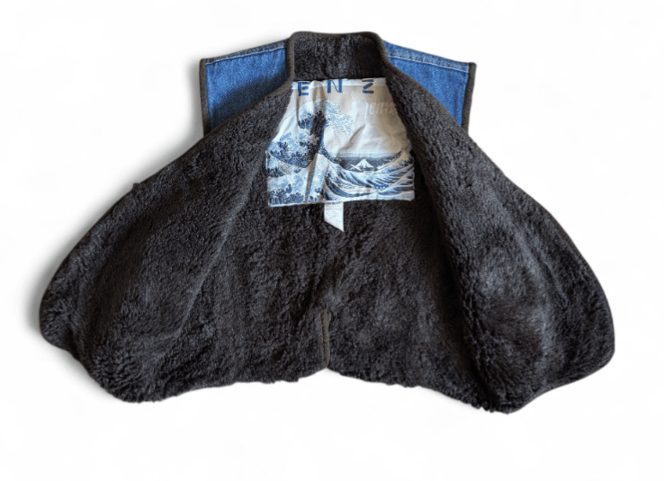 Kenzo KENZO Denim Sherpa Vest Waistcoat Gilet Size L / US 10 / IT 46 - 6 Thumbnail