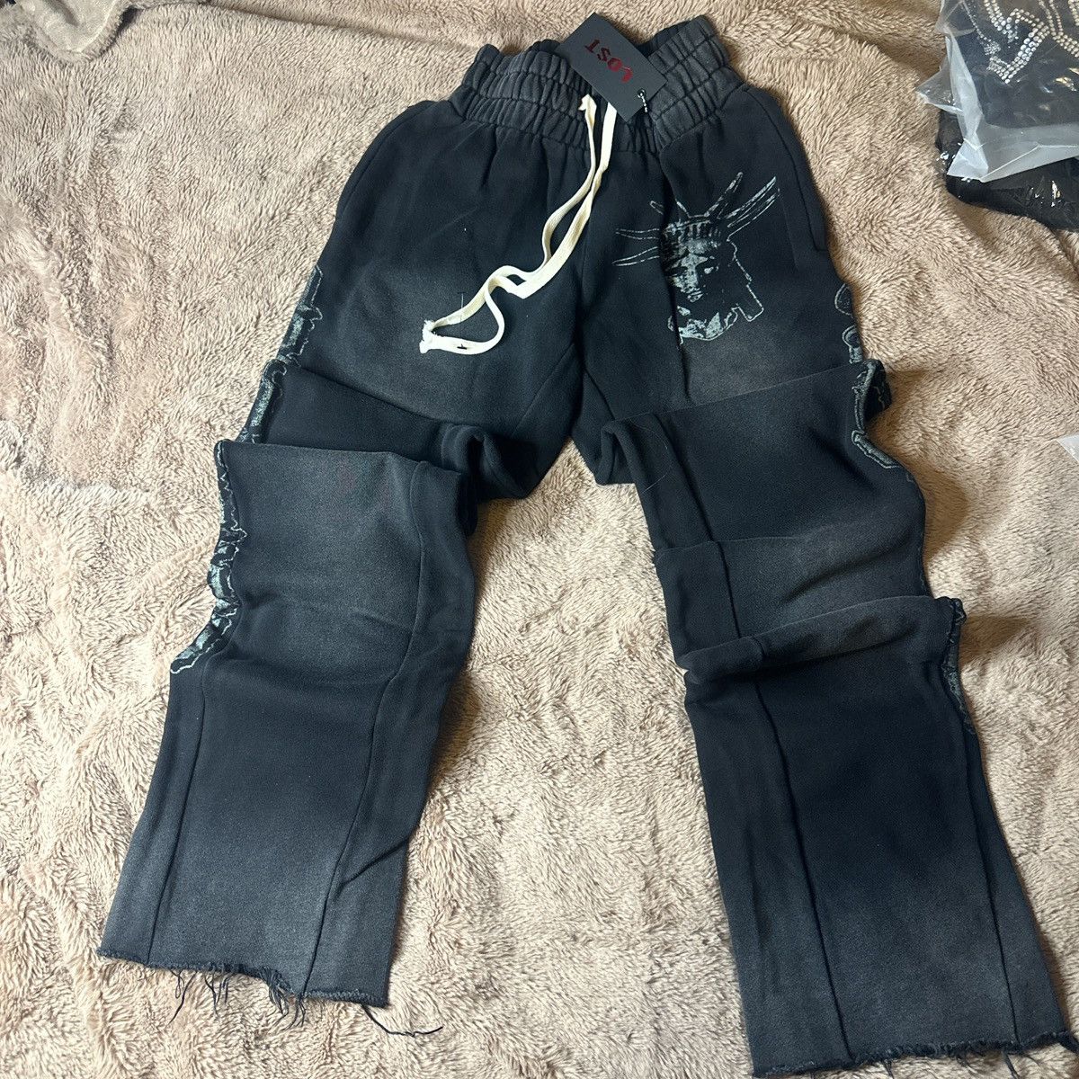 Lost Enterprises Lost Men’s Black Flare Pants Size US 40 / EU 56 - 1 Thumbnail