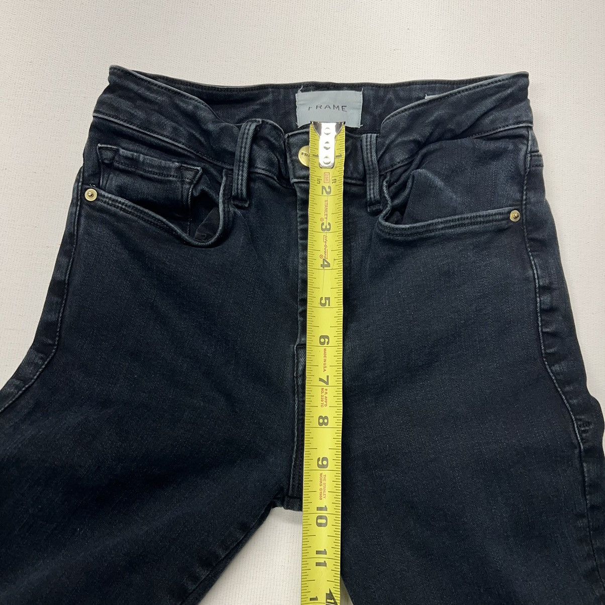 Frame Frame Jeans Black Le One Skinny Denim Stretch Larsen Dark Size 24" / US 00 / IT 34 - 18 Thumbnail
