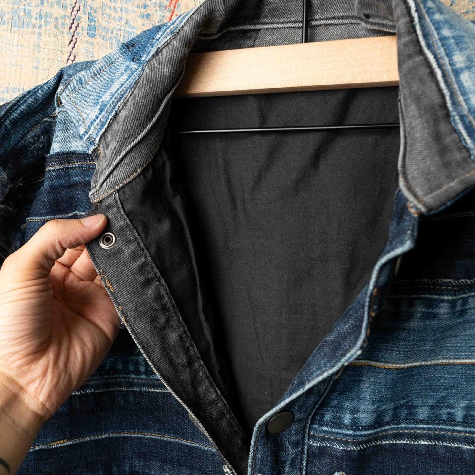 Levi's Custom Upcycled levis denim jacket , One of One Rework Small Size US S / EU 44-46 / 1 - 8 Thumbnail
