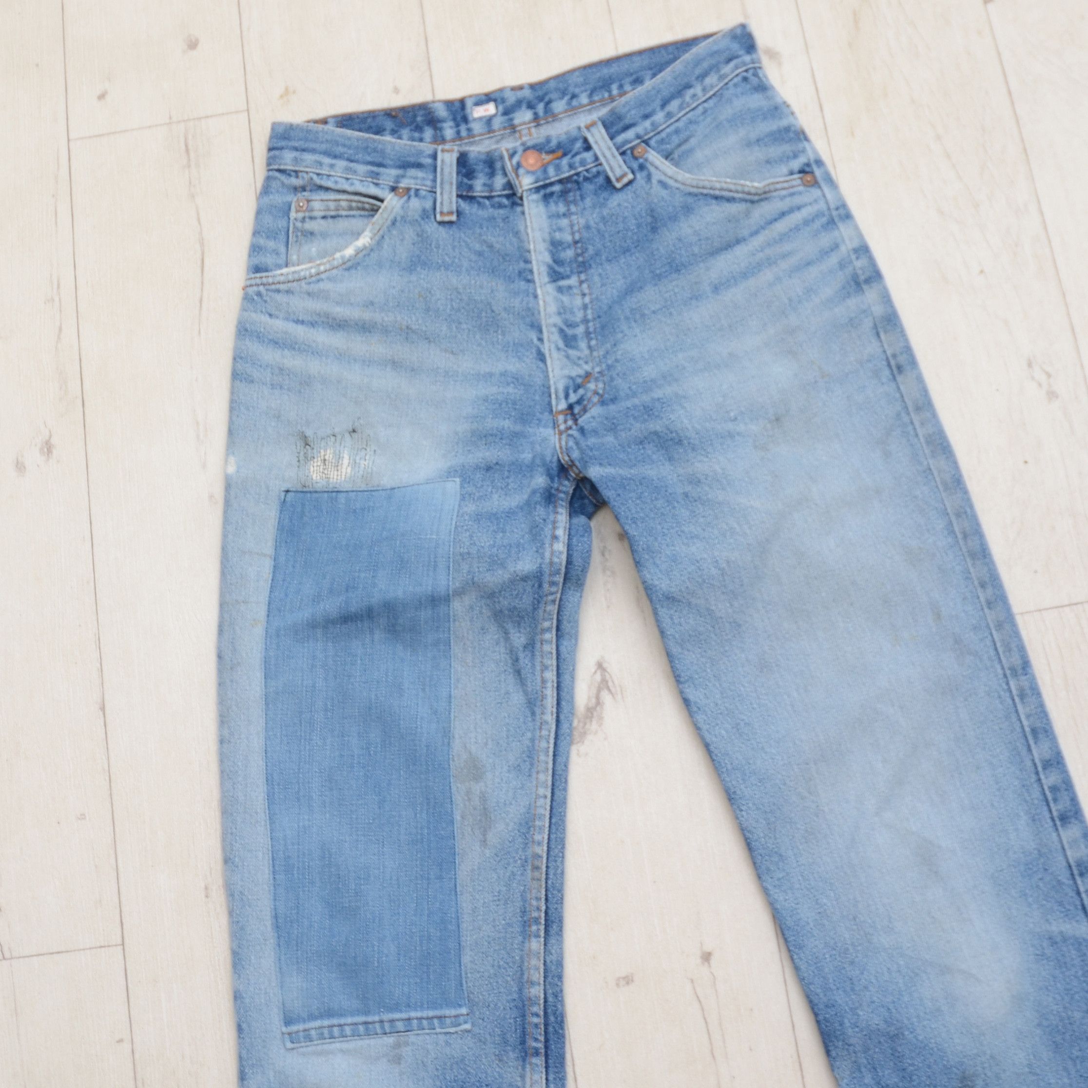 Levi's Vintage Levis Distressed Jeans Orange Tab Boot 80s Y2K Size US 30 / EU 46 - 3 Thumbnail
