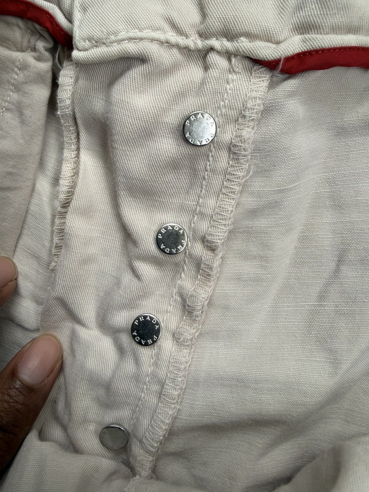 Prada Vintage Prada Cream Pants Size US 35 - 8 Thumbnail
