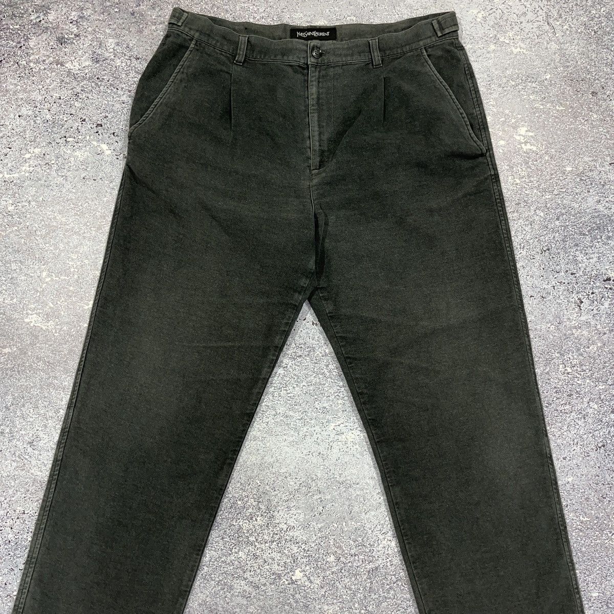 Yves Saint Laurent Yves Saint Laurent Vintage Cotton Trousers Size US 34 / EU 50 - 6 Thumbnail