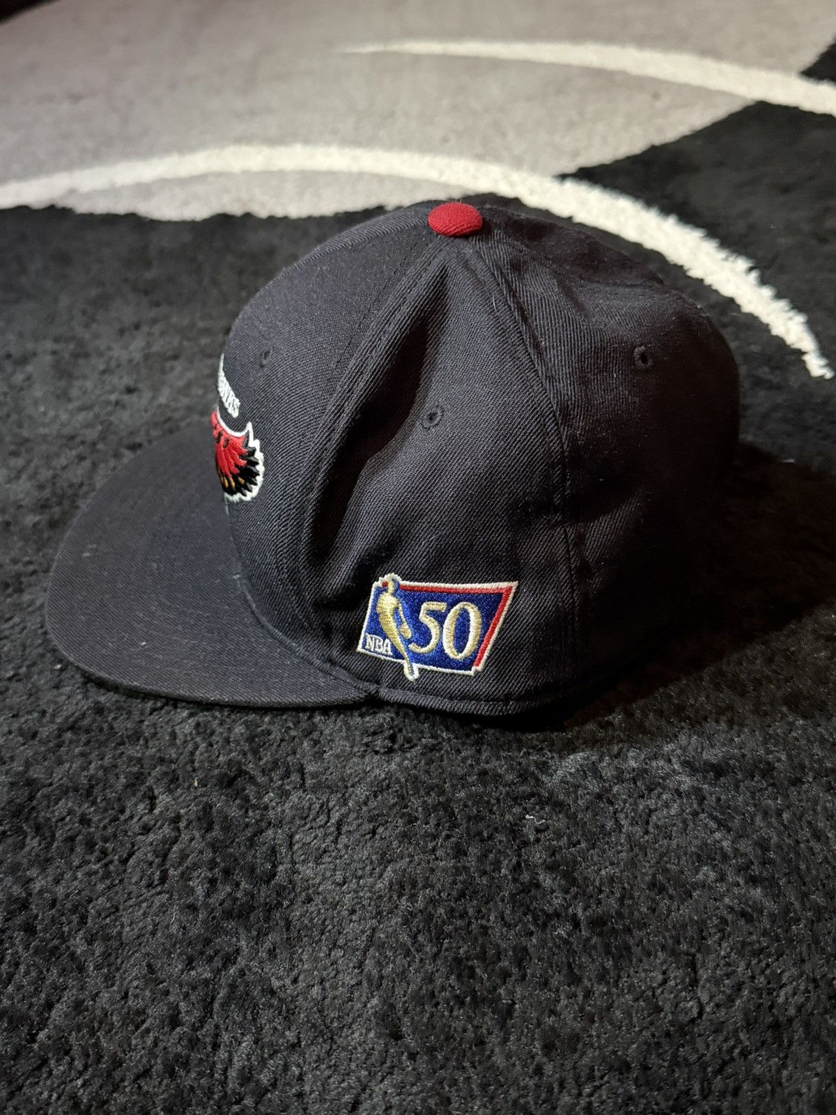 Mitchell & Ness Vintage Atlanta Hawks Hat Mitchell & Ness 50th Anniversary Size ONE SIZE - 2 Thumbnail