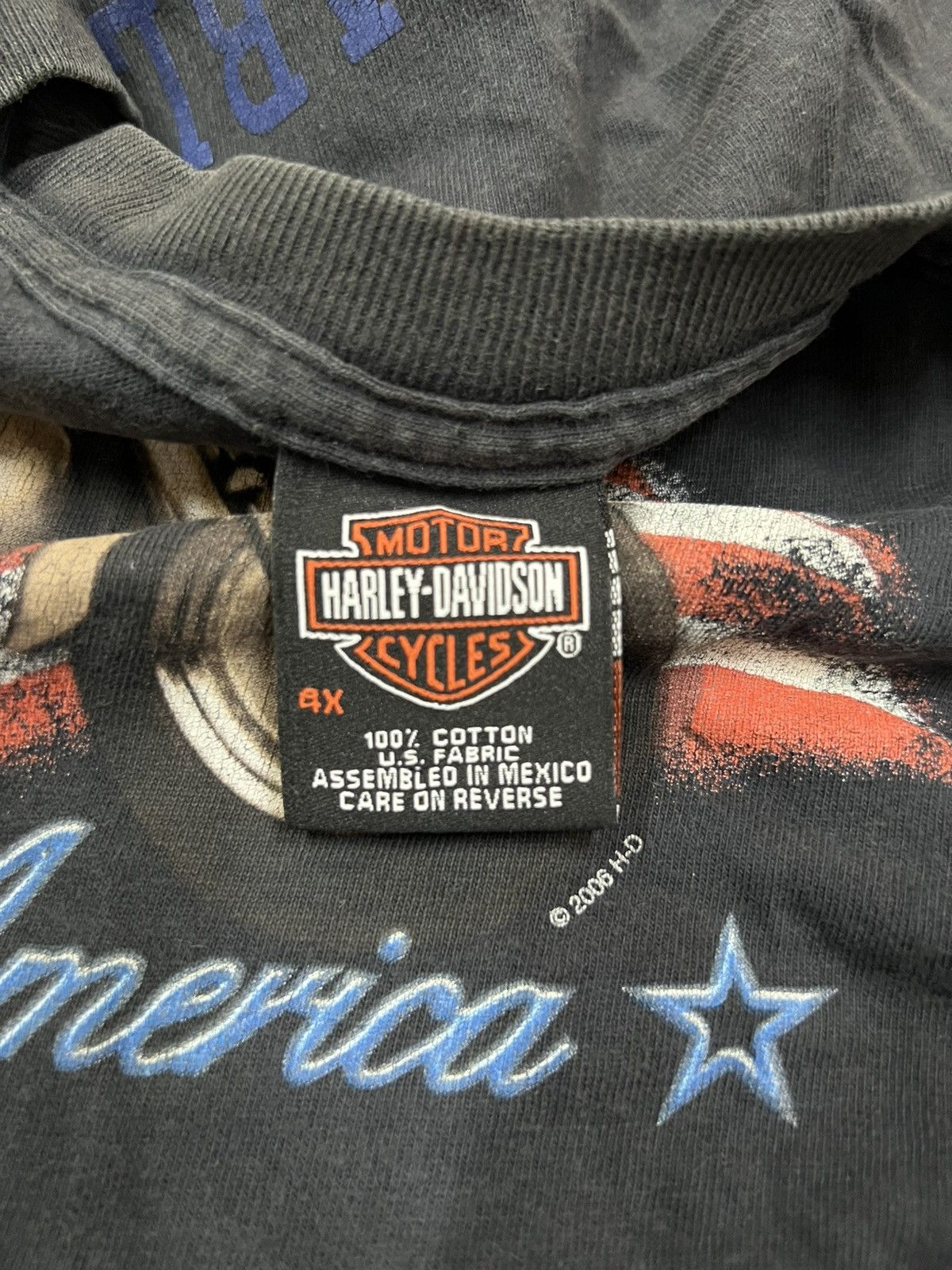 Harley Davidson 00s Harley Davidson Cruisin America Vintage T-shirt Size US XXL / EU 58 / 5 - 6 Thumbnail
