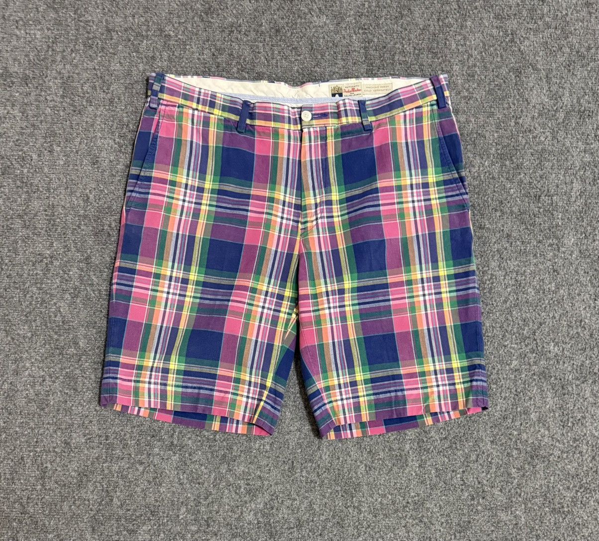 Polo Ralph Lauren Vintage Polo Ralph Lauren India Madras Shorts 34 Size US 34 / EU 50 - 1 Thumbnail