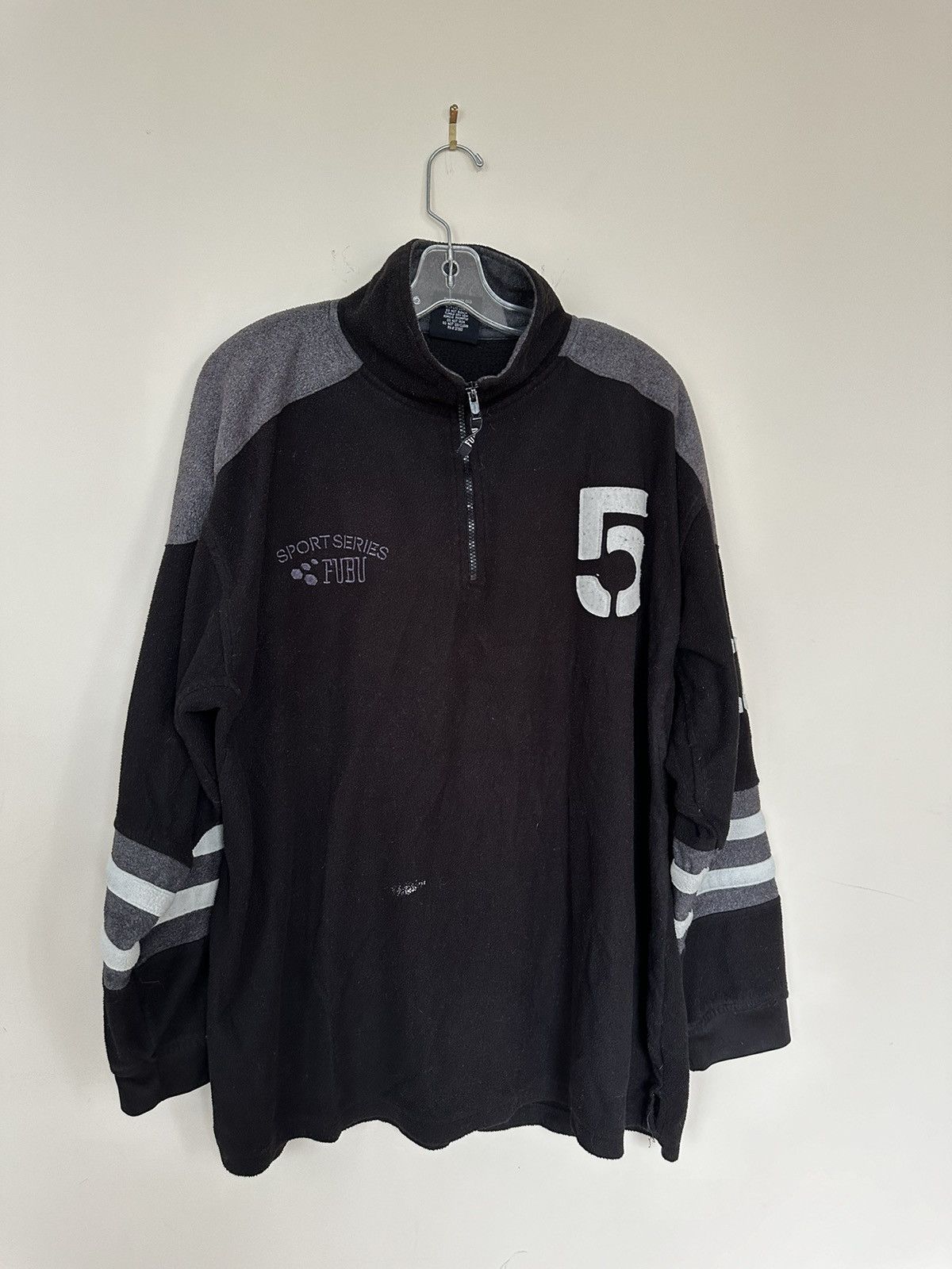 Fubu × Vintage Crazy Y2K Fubu Sport Series #05 Fleece Zip Up Jacket Size US L / EU 52-54 / 3 - 3 Thumbnail