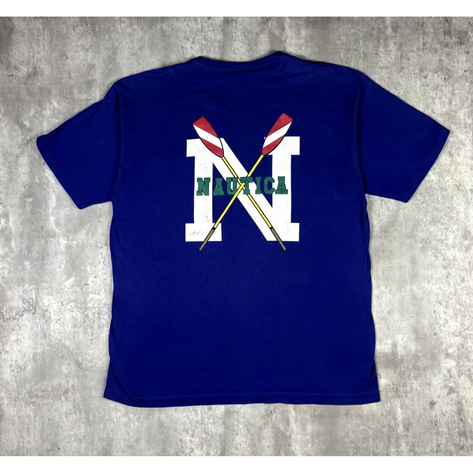 Nautica VINTAGE Nautica USA Rowing Team Pocket T Shirt Adult Medium Blue 90s Mens Short Sleeve Round Neck Cotton Size US M / EU 48-50 / 2 - 2 Thumbnail