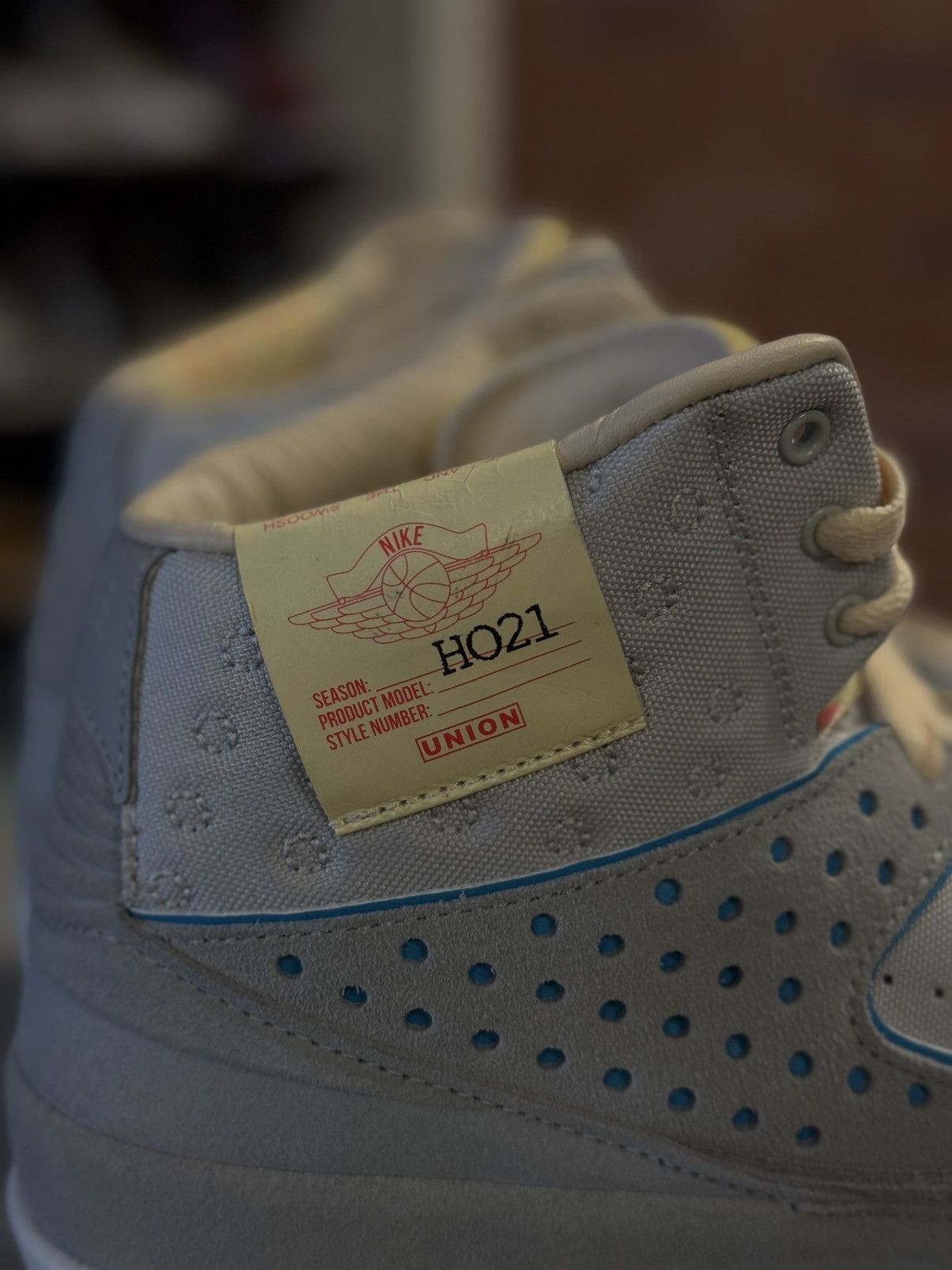 Jordan Brand × Nike Jordan 2 High Top Union Size 9 Blue Clean W Box Size US 9 / EU 42 - 10 Thumbnail