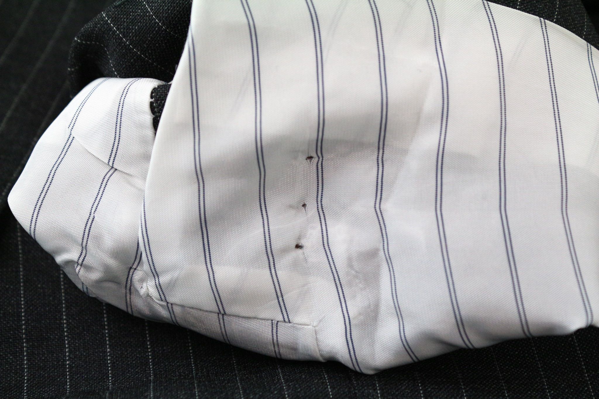 Suitsupply SIENNA UK38R Grey Wool Striped Blazer 73901 Size 38R - 11 Thumbnail