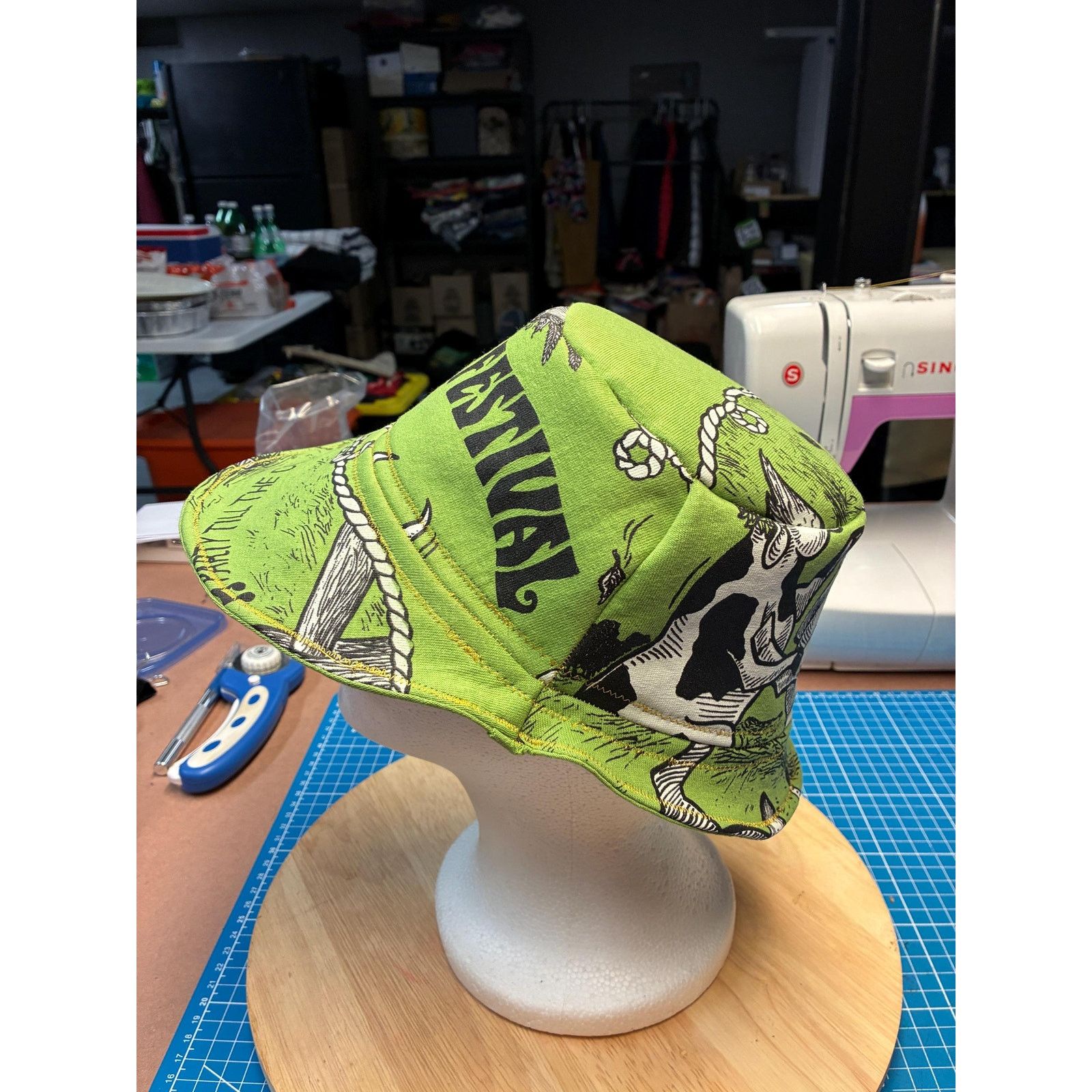 Other Upcycled Harvest Festival Bucket Hat — Stone Cow Brewery Size ONE SIZE - 3 Thumbnail