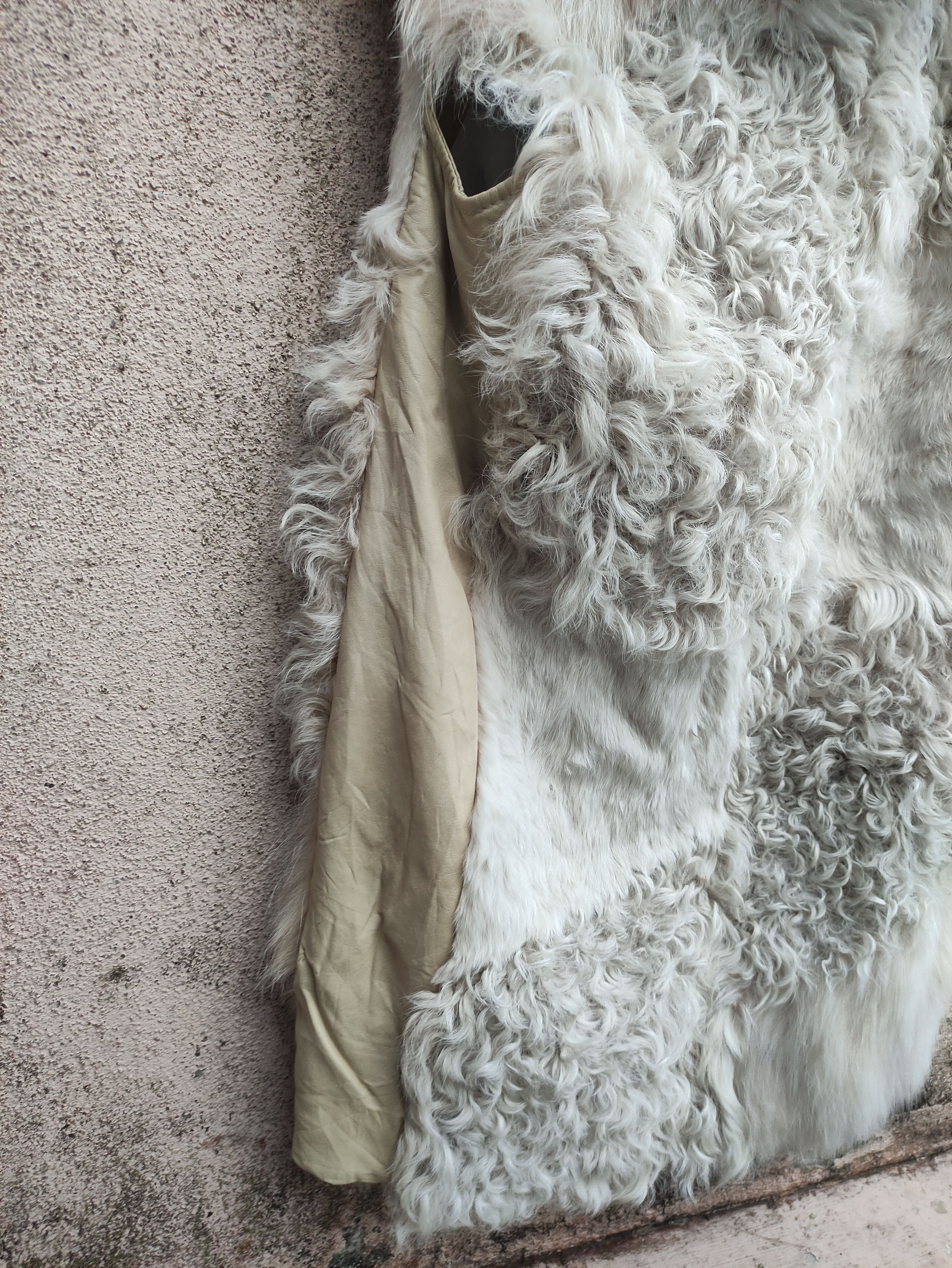 Japanese Brand D'deMOO PATCHWORK FAUX FUR RABBIT RACCOON GILET VEST HOODED Size S / US 4 / IT 40 - 8 Thumbnail