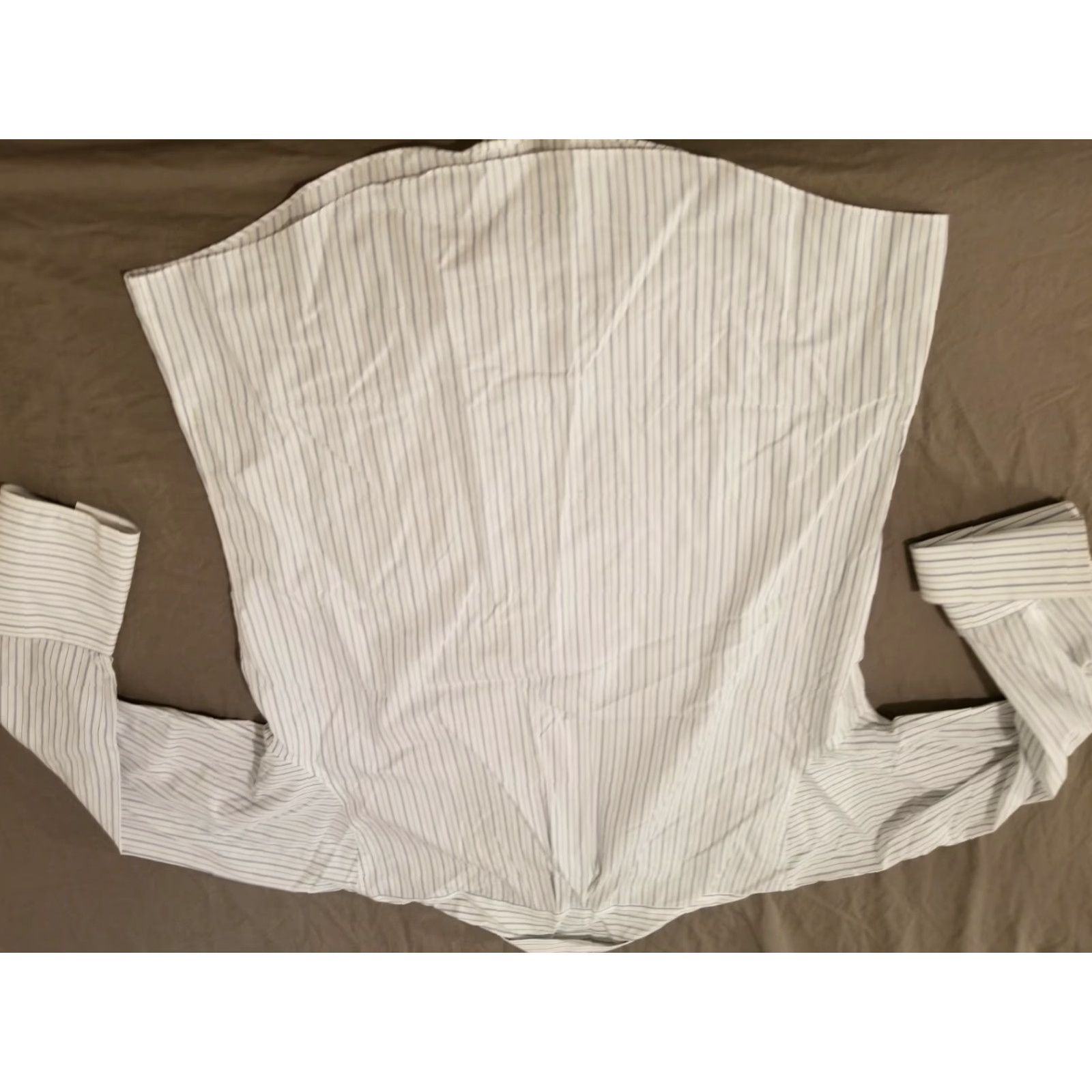 Brooks Brothers VINTAGE Brooks Brothers Dress Shirt 17 33 Slim White Button Cotton Mens Shirt Size 46R - 6 Thumbnail