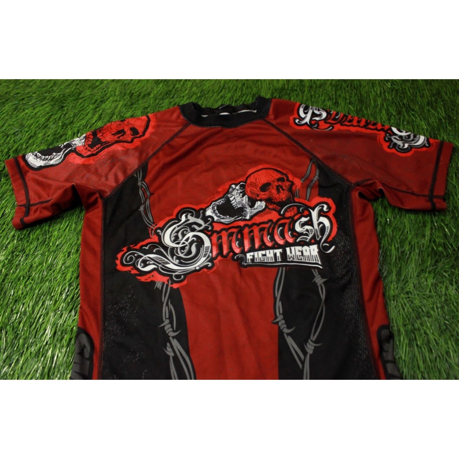 X-LARGE Smash Shirt Men XL Red and Black Fight Style Short Sleeve Jersey Tee XL Shirt Mens Red/Black Smash Fight Shirt XL Men Size US XL / EU 56 / 4 - 3 Thumbnail