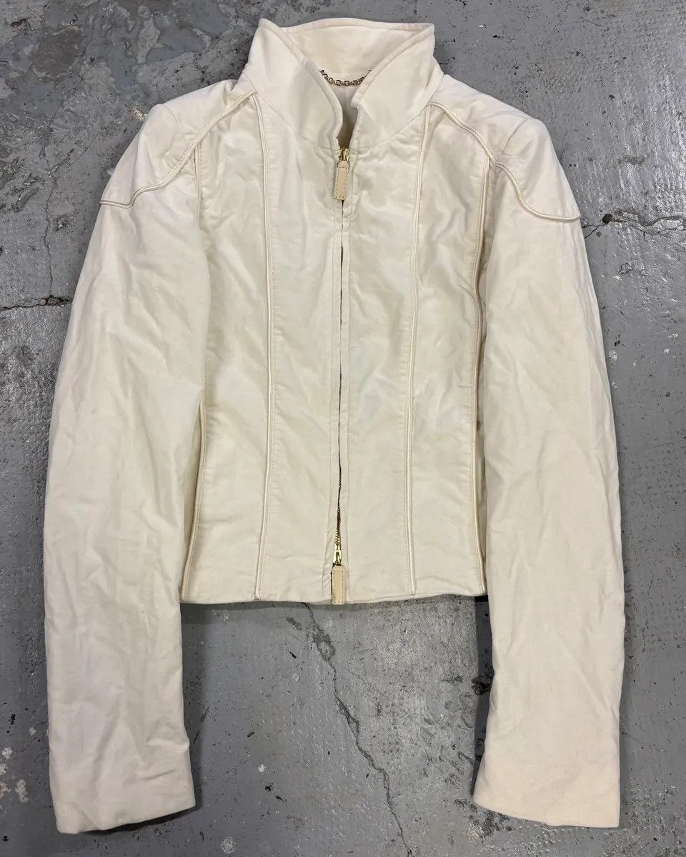 Gucci 2000s Gucci Beige Lady Cotton Jacket Size M / US 6-8 / IT 42-44 - 1 Thumbnail