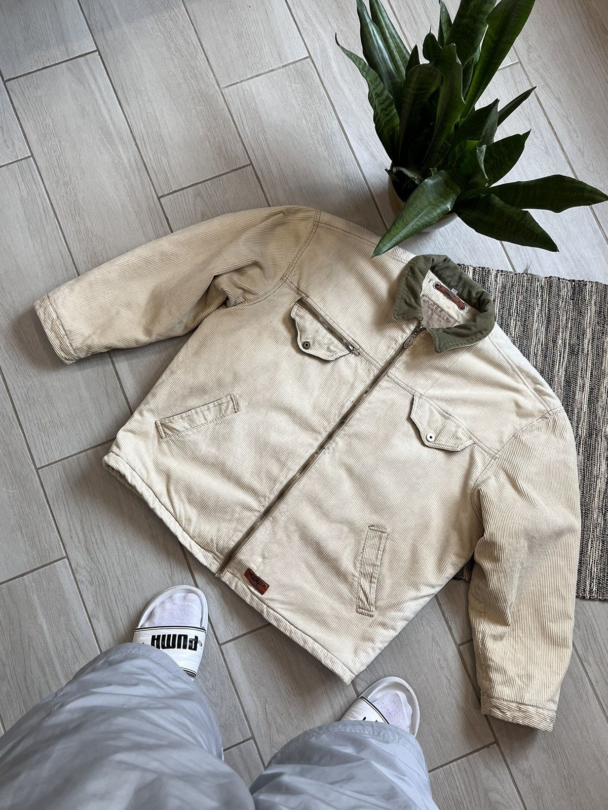 Carhartt × Vintage Vintage Coach Jacket Corduroy Workwear Carhartt Style Size US M / EU 48-50 / 2 - 2 Thumbnail