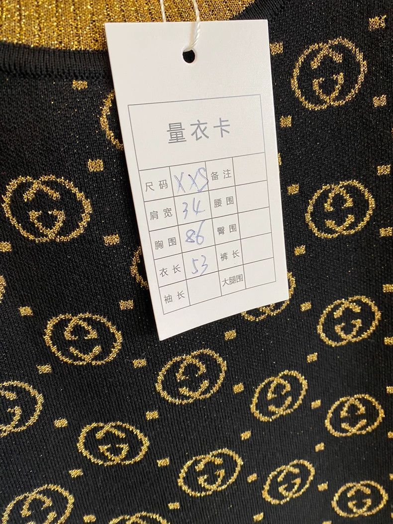 Gucci GucciThread full logo knitted short-sleeved T-shirt 2503-Ne Size XXS / US 00 / IT 34 - 9 Thumbnail