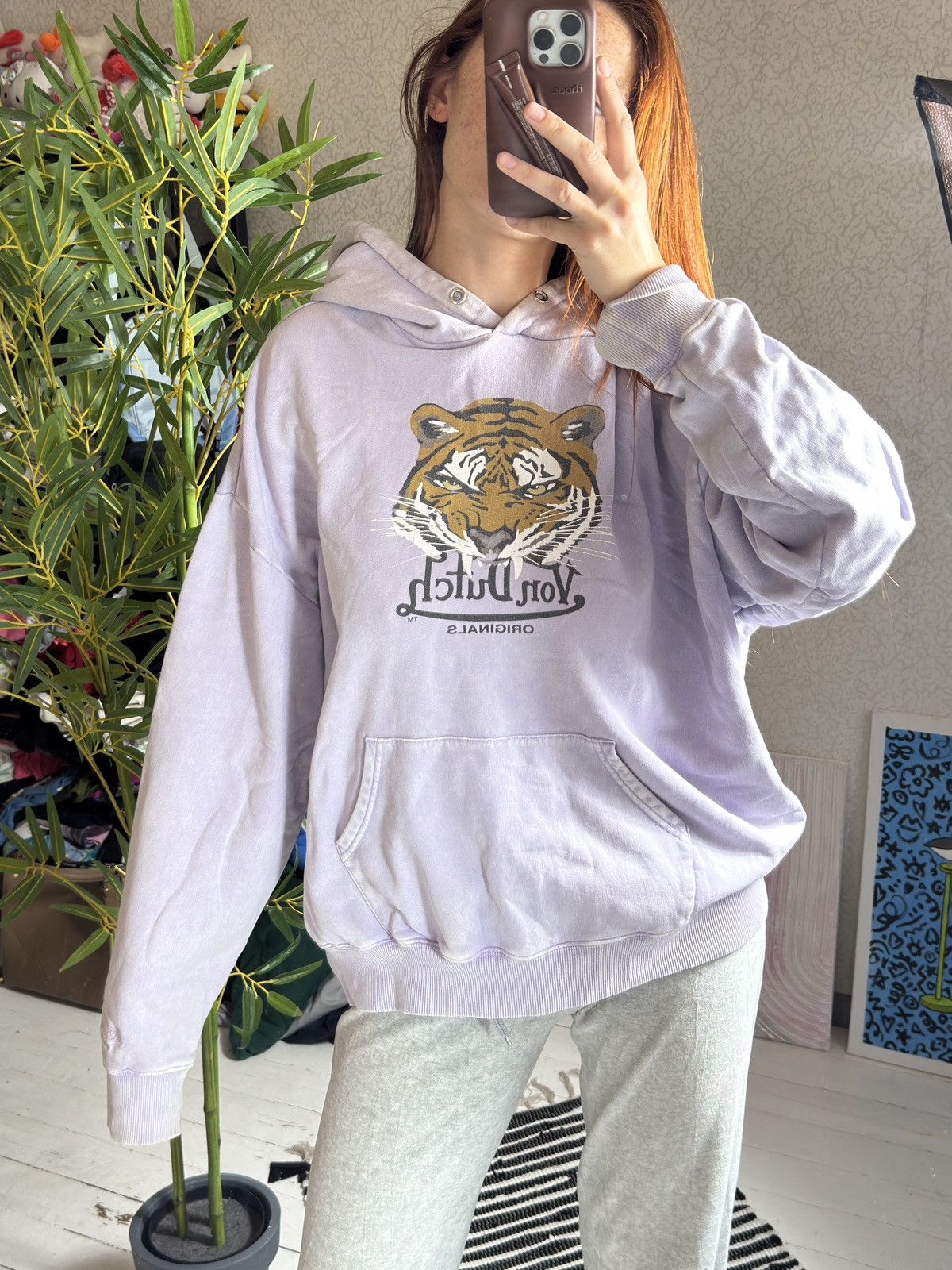 Von Dutch VON DUTCH TIGER TIE DYE WASHED OVERSIZED HOODIE Size US M / EU 48-50 / 2 - 3 Thumbnail