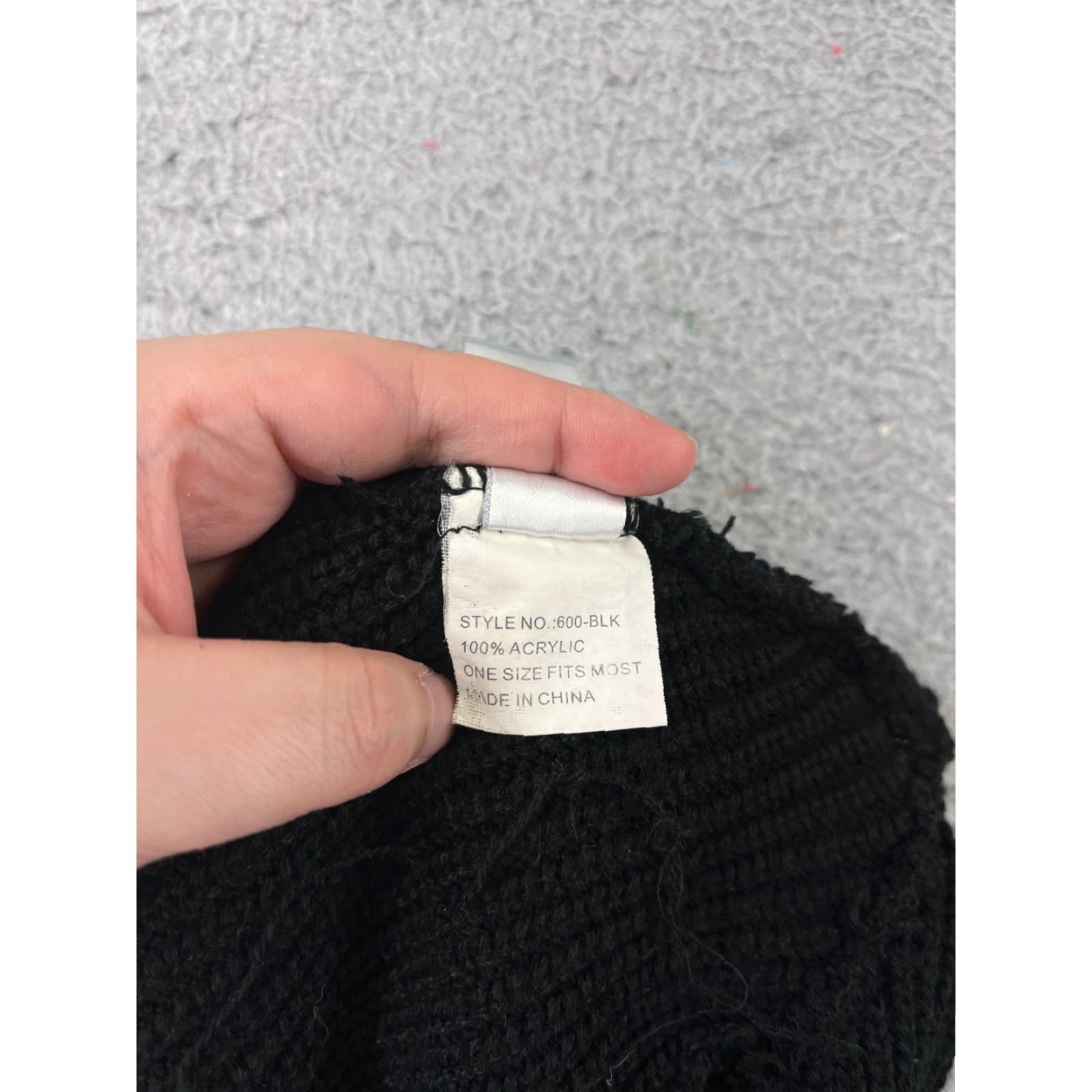 Vintage DECKY Beanie Adult One Size Black Knit 100% Acrylic Skater 90s Beanie Men’s Hats Mens Beanie Black Knit toque Vintage? (No vintage) Size ONE SIZE - 6 Thumbnail