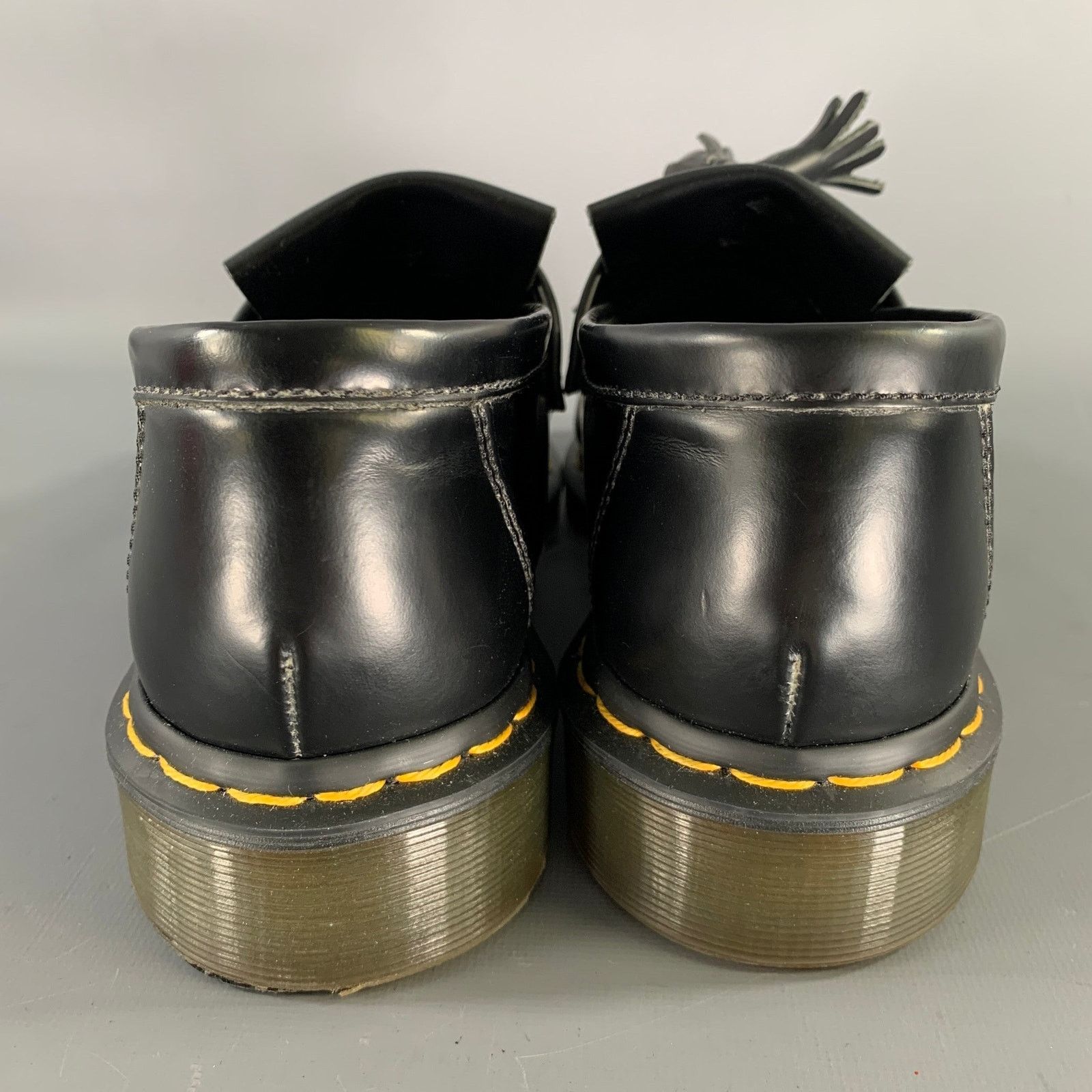 Dr. Martens DR. MARTENS Size 9 Black Leather Eyelash & Tassel Loafers Size US 9 / EU 42 - 3 Thumbnail