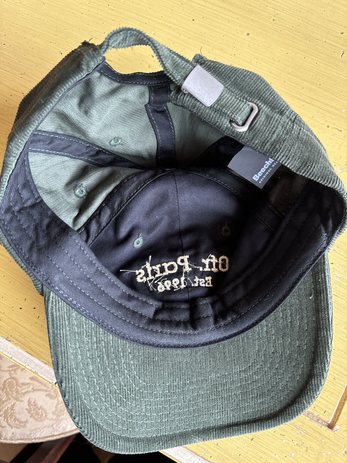 Vintage Vintage Paris Green corduroy hat Size ONE SIZE - 1 Thumbnail