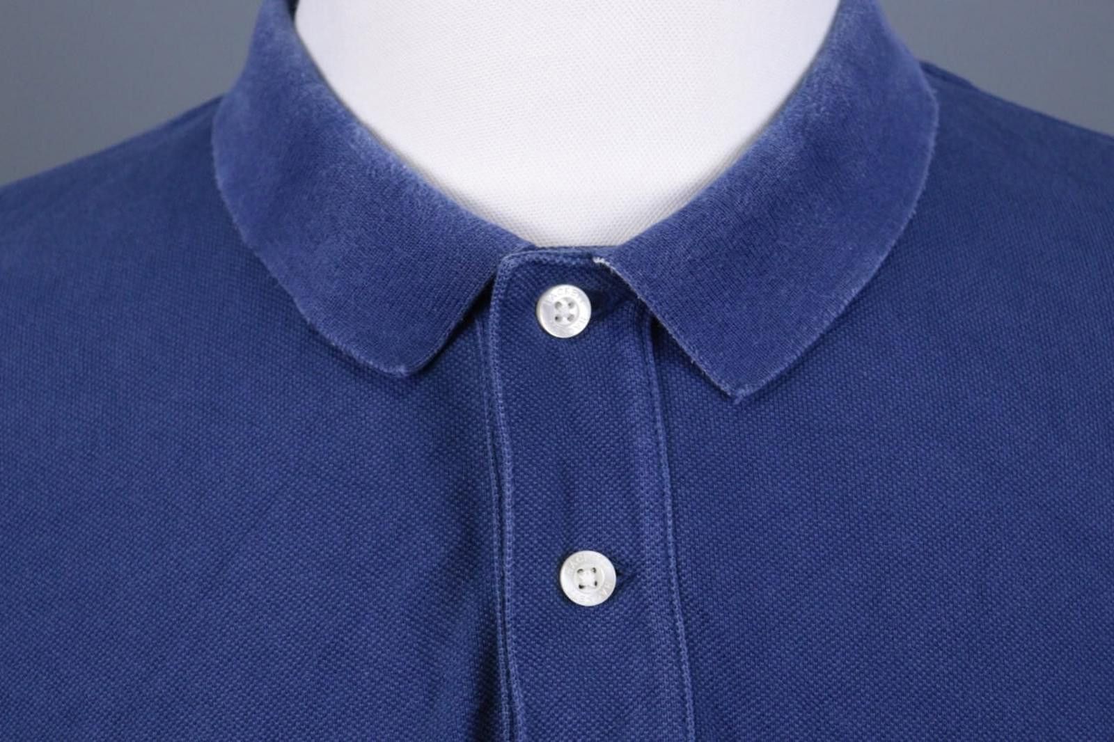 Designer Hackett London Tailored Fit Blue Polo Shirt Size 2XL Size US XXL / EU 58 / 5 - 4 Thumbnail